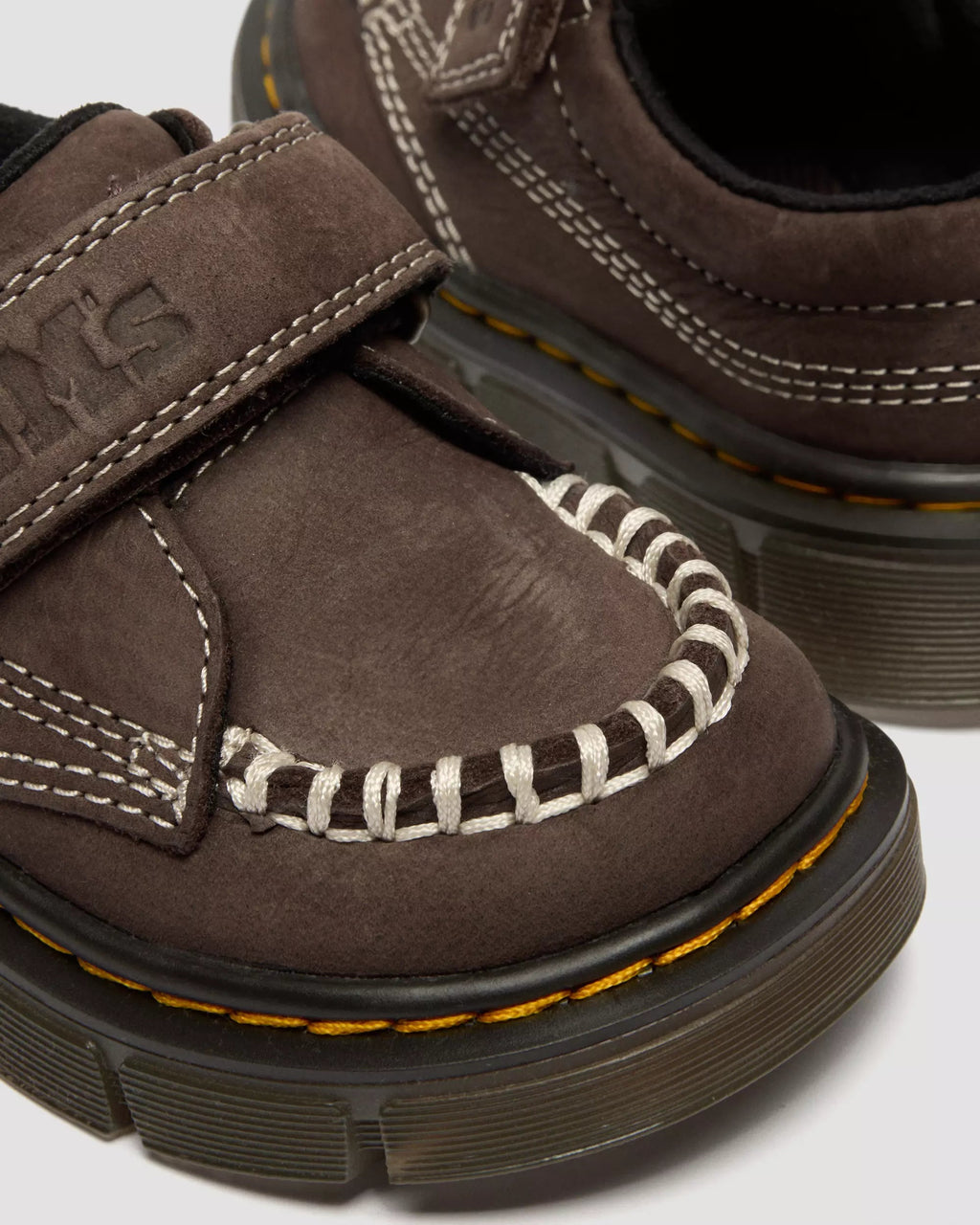 Toddler Raffe Strap Tumbled Nubuck Moc Toe Shoes