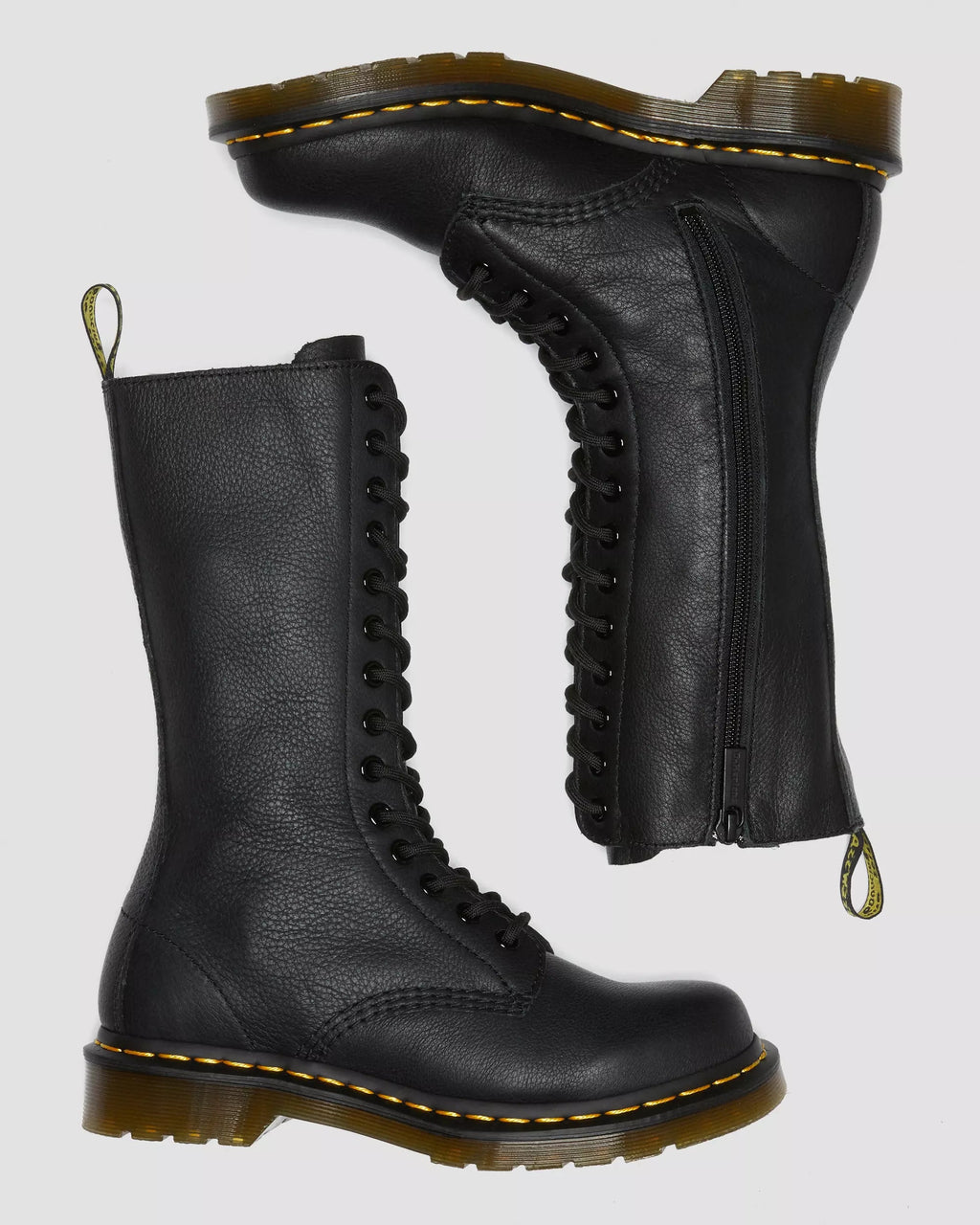 1B99 Virginia Leather Mid Calf Boots