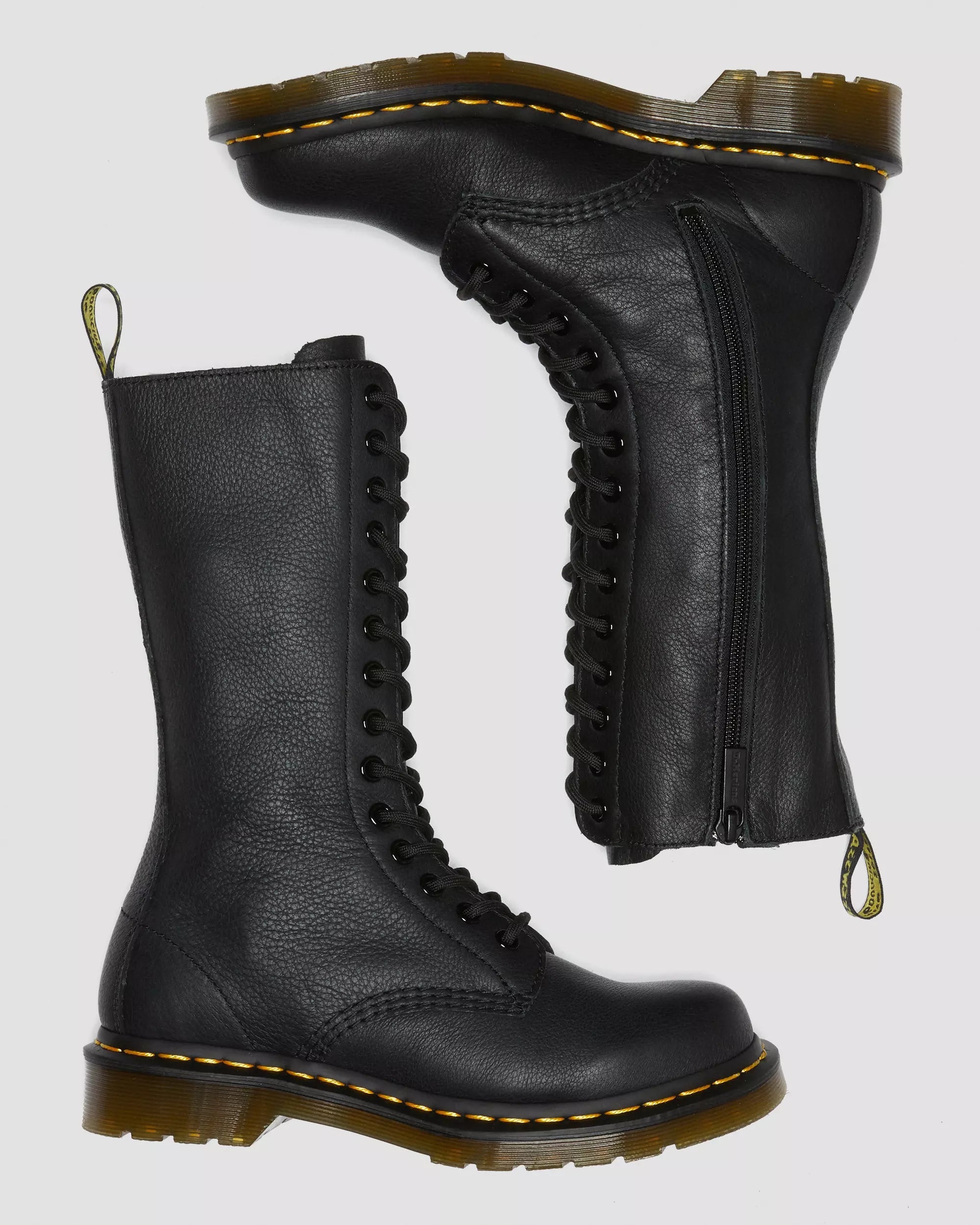 1B99 Virginia Leather Mid Calf Boots