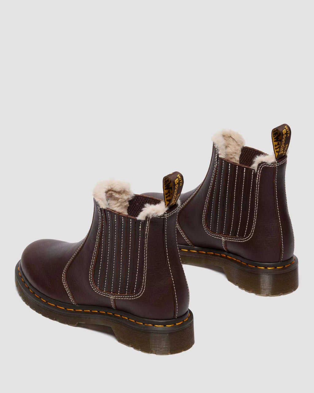 2976 Leonore II Faux Fur Lined Grizzly Leather Chelsea Boots