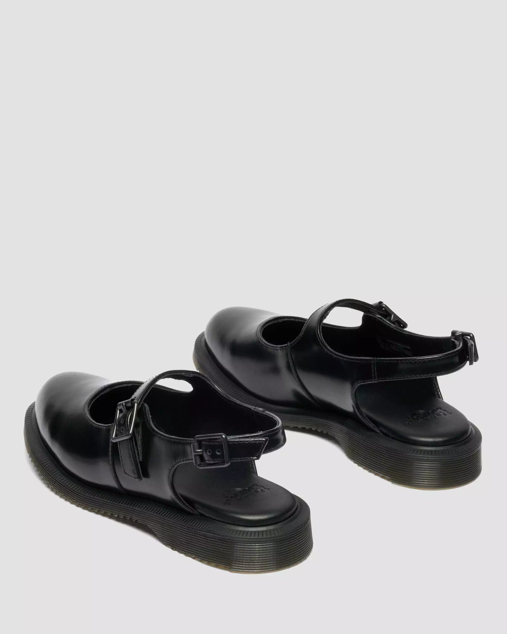 Madaline Mary Jane Smooth Leather Sling Back Shoes