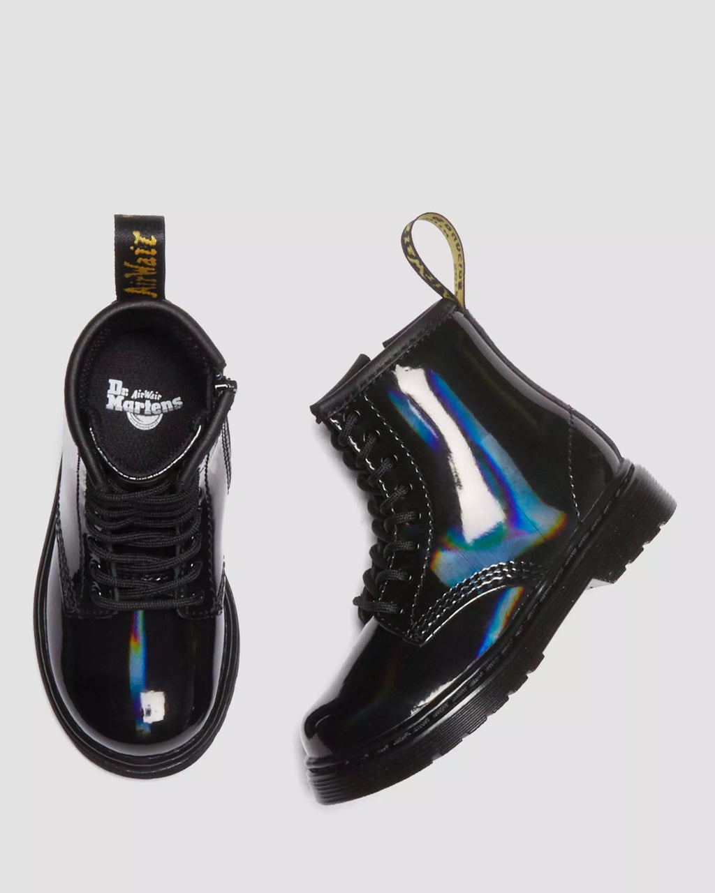 TODDLER 1460 RAINBOW Patent Leather Lace Up Boots