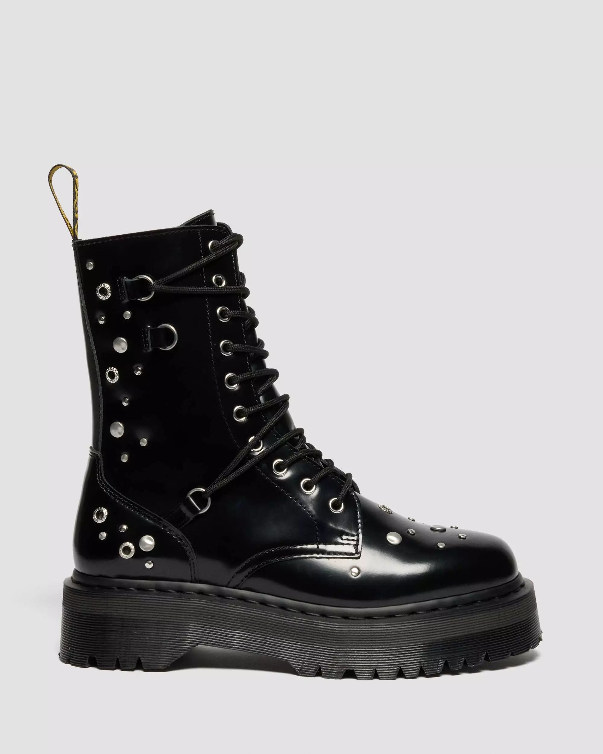 JADON HI Studded Buttero Leather Platform Boots