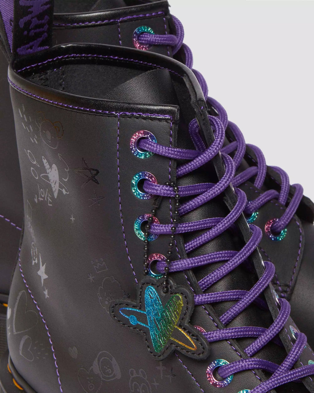 1460 x BT21 Leather Lace Up Boots