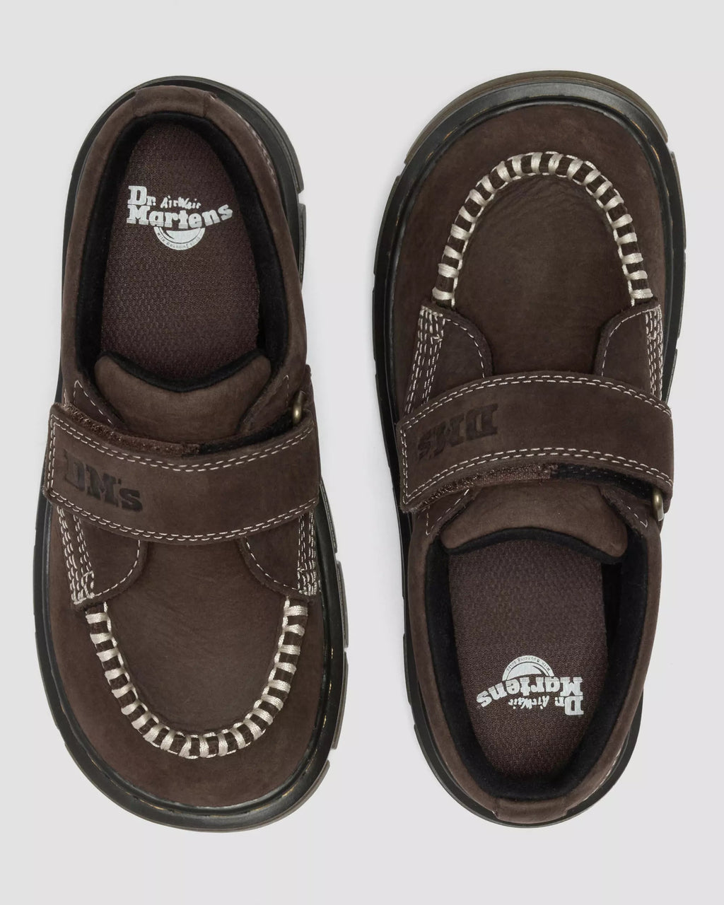 Junior Raffe Strap Tumbled Nubuck Moc Toe Shoes