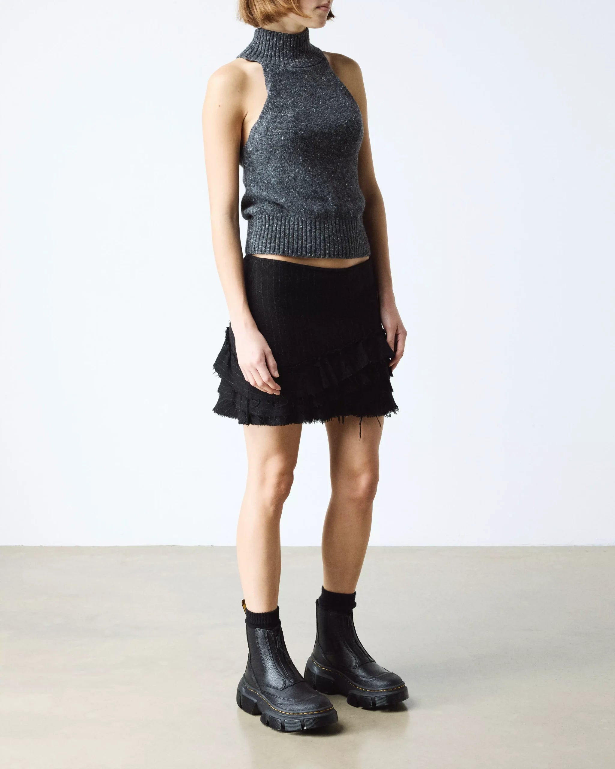 DMXL Zip Leather Chelsea Boots