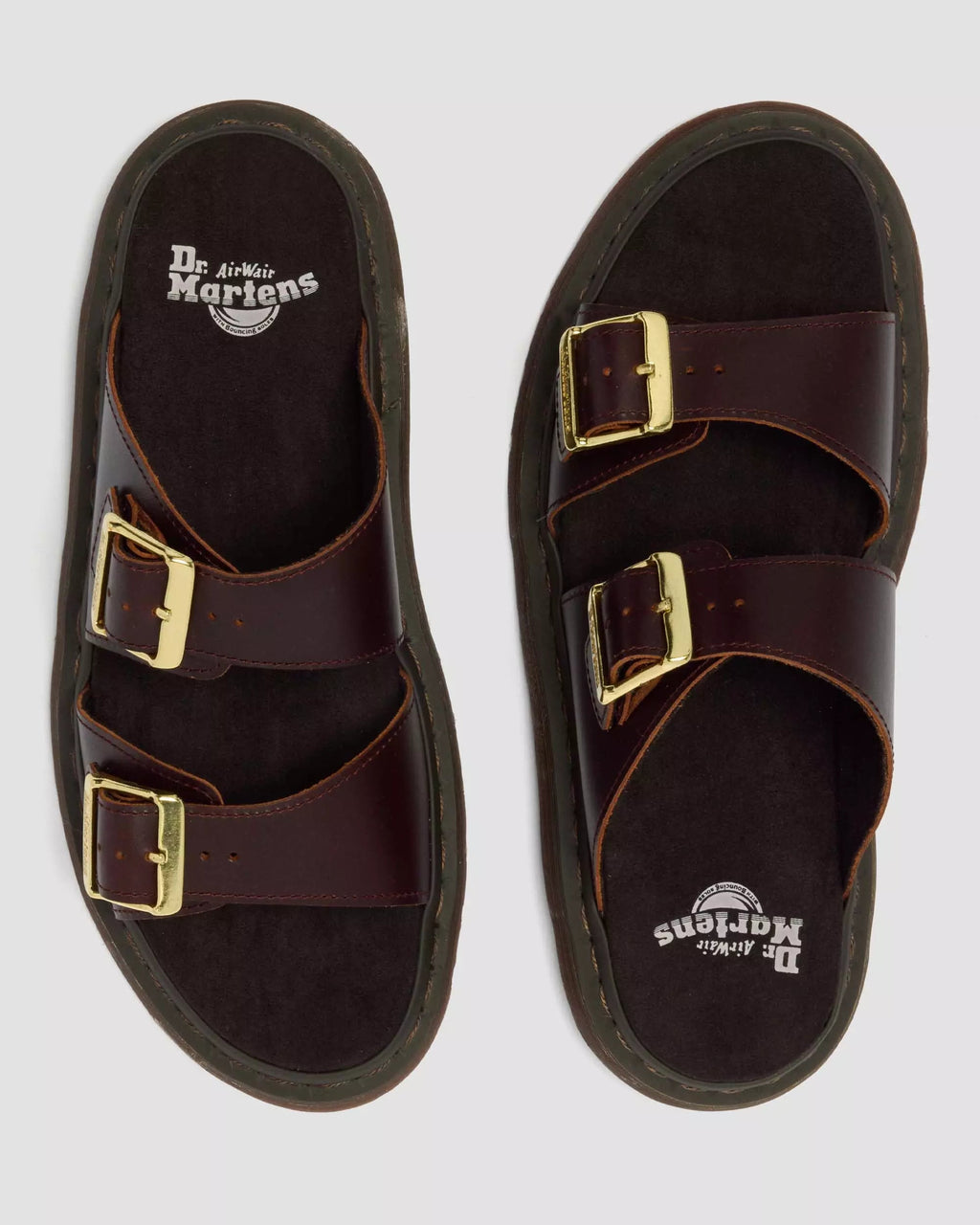 Josef Two Strap Atlas Leather Sandals