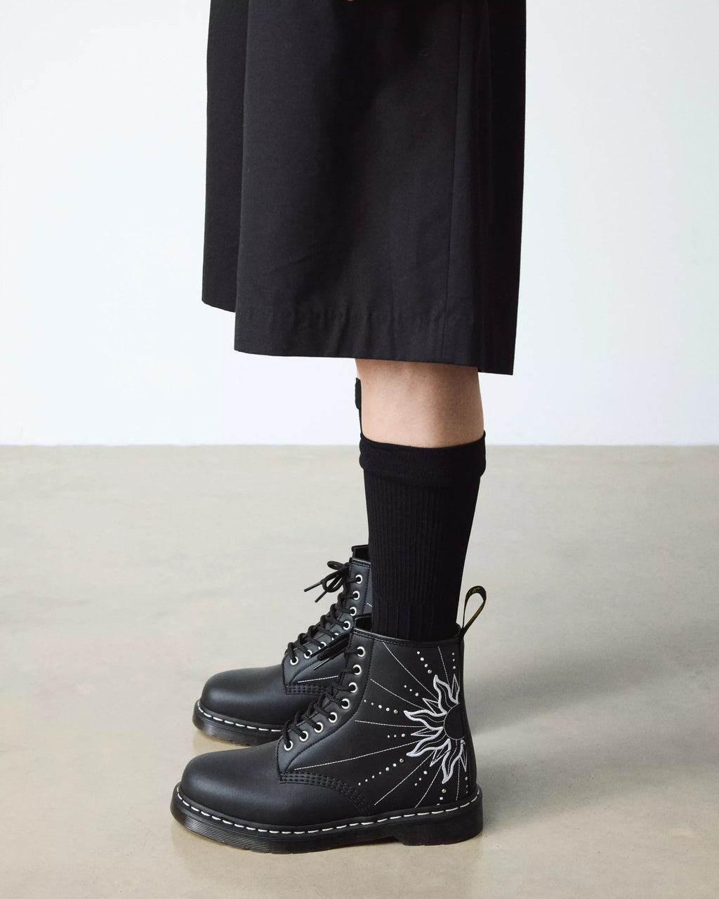 1460 SOLAR FLARE Reclaimed Leather Lace Up Boots