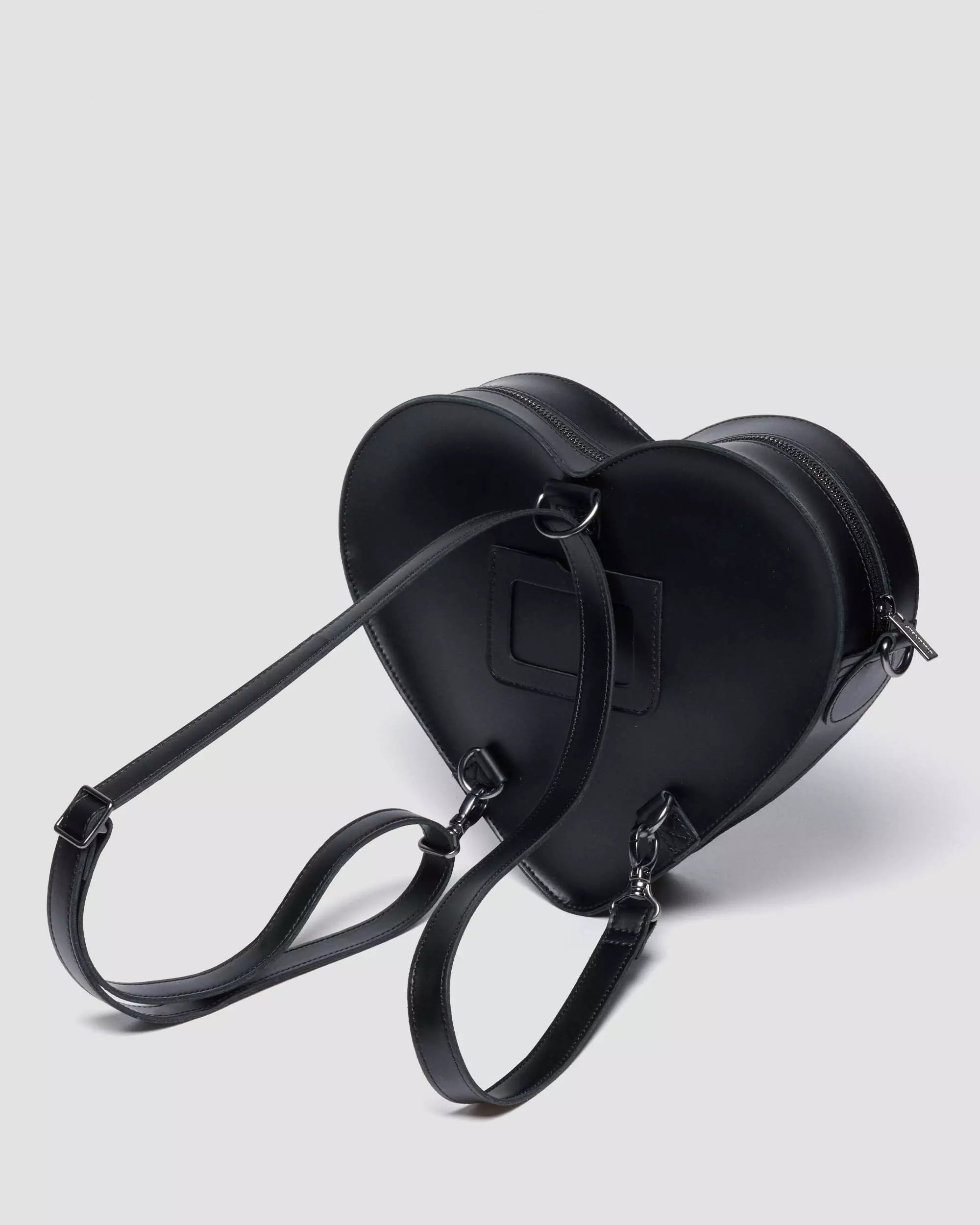 HEART BACKPACK PINK TARTAN LEATHER HEART BAG