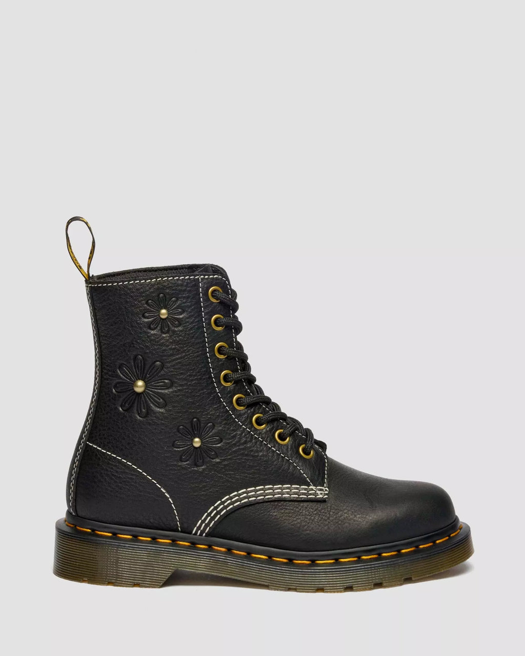 1460 Pascal Flower Grizzly Leather Boots