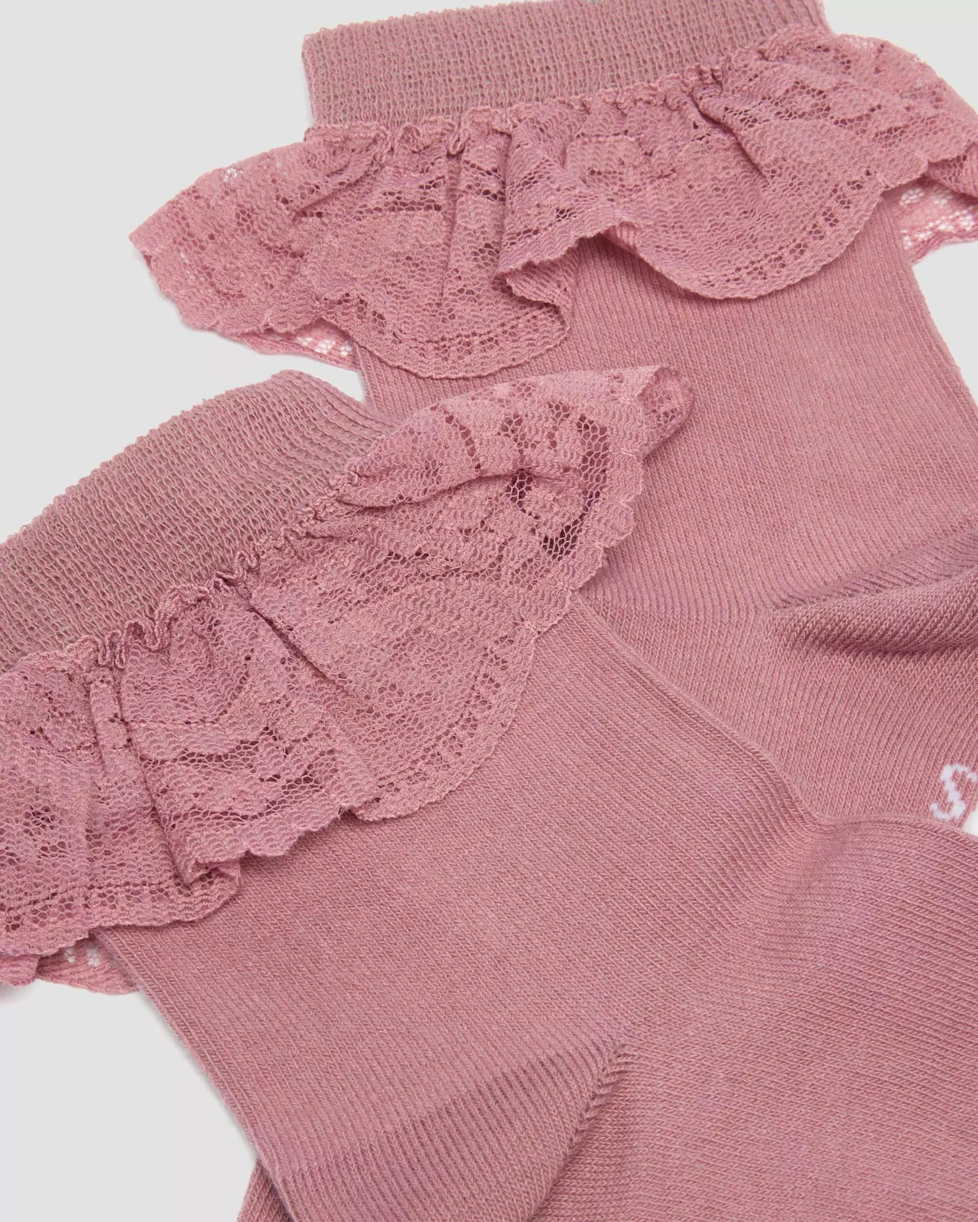 Frill Sock Organic Cotton Blend Socks