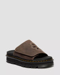 Zebzag Flower Slides Crazy Horse Leather Strap Platform Sandals