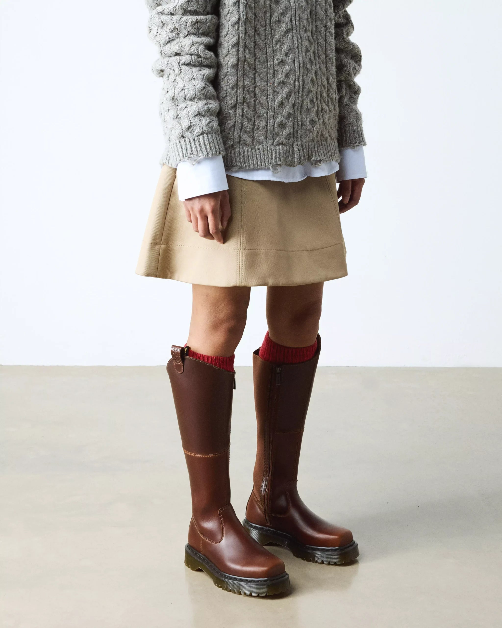 Amaayah Knee High Leather Boots