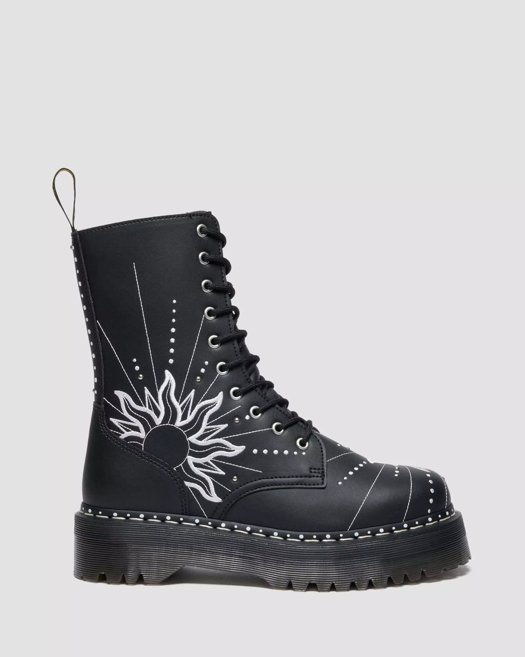 JADON HI SOLAR FLARE Reclaimed Leather Platform Boots