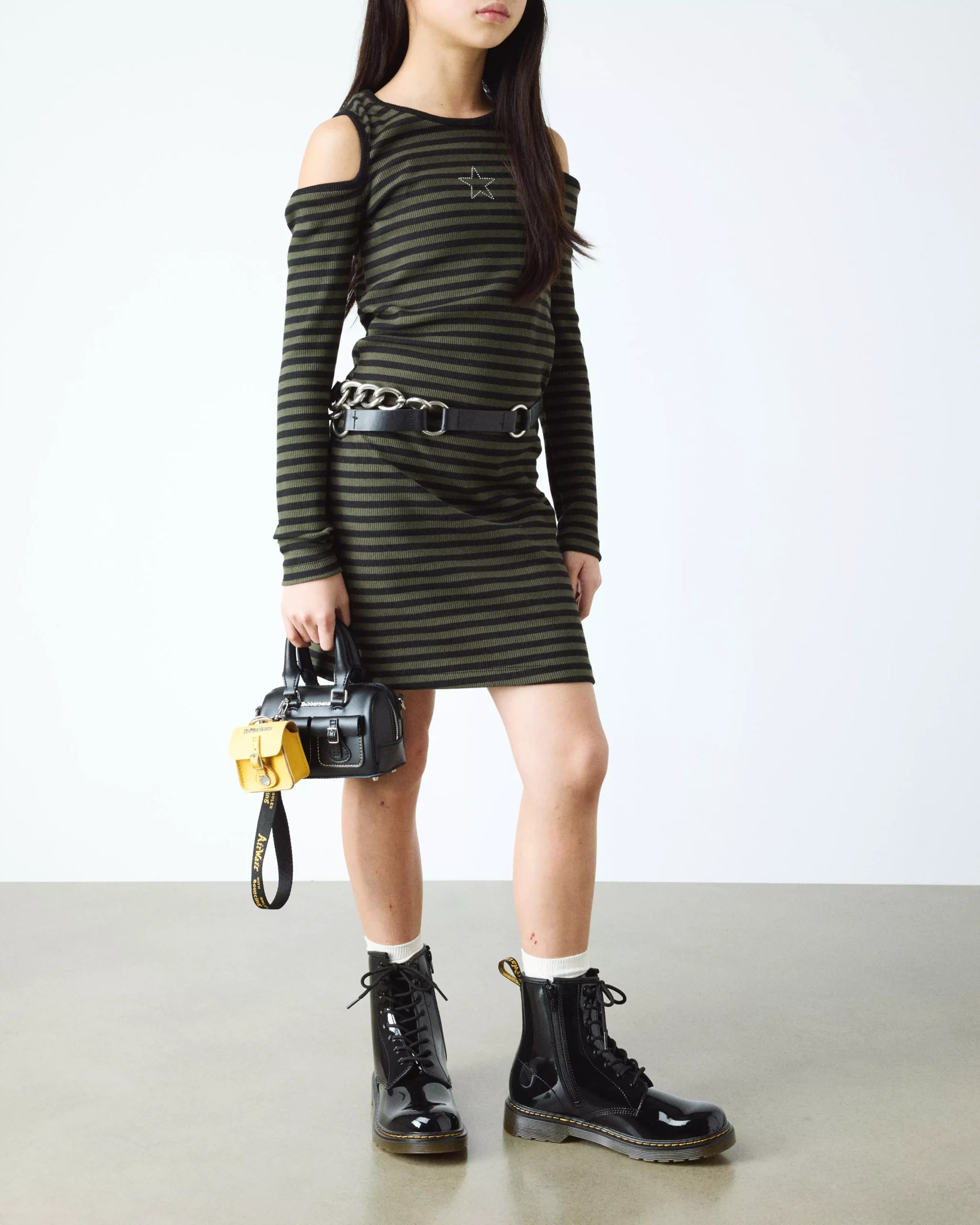 Youth 1460 Patent Leather Lace Up Boots