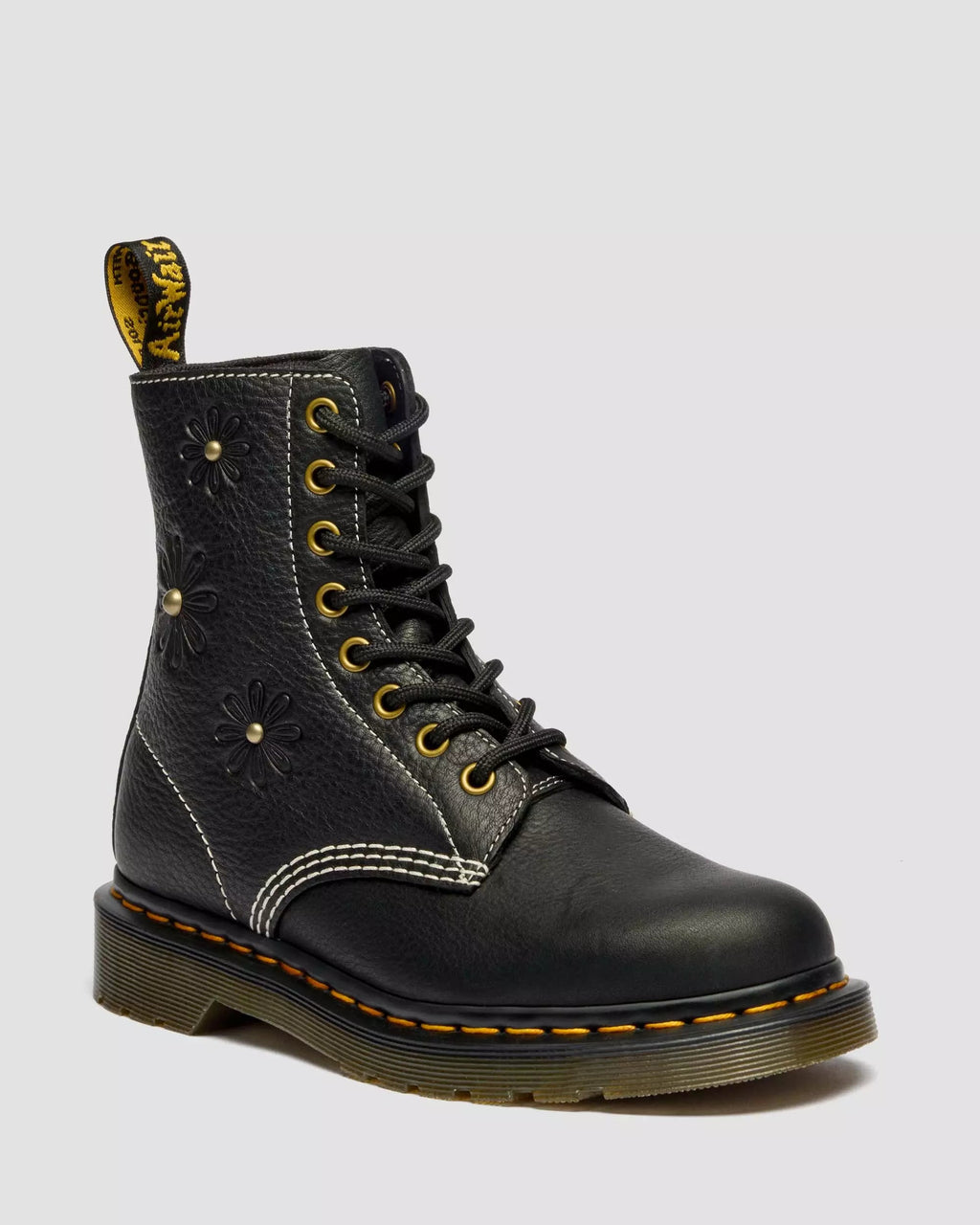 1460 Pascal Flower Grizzly Leather Boots