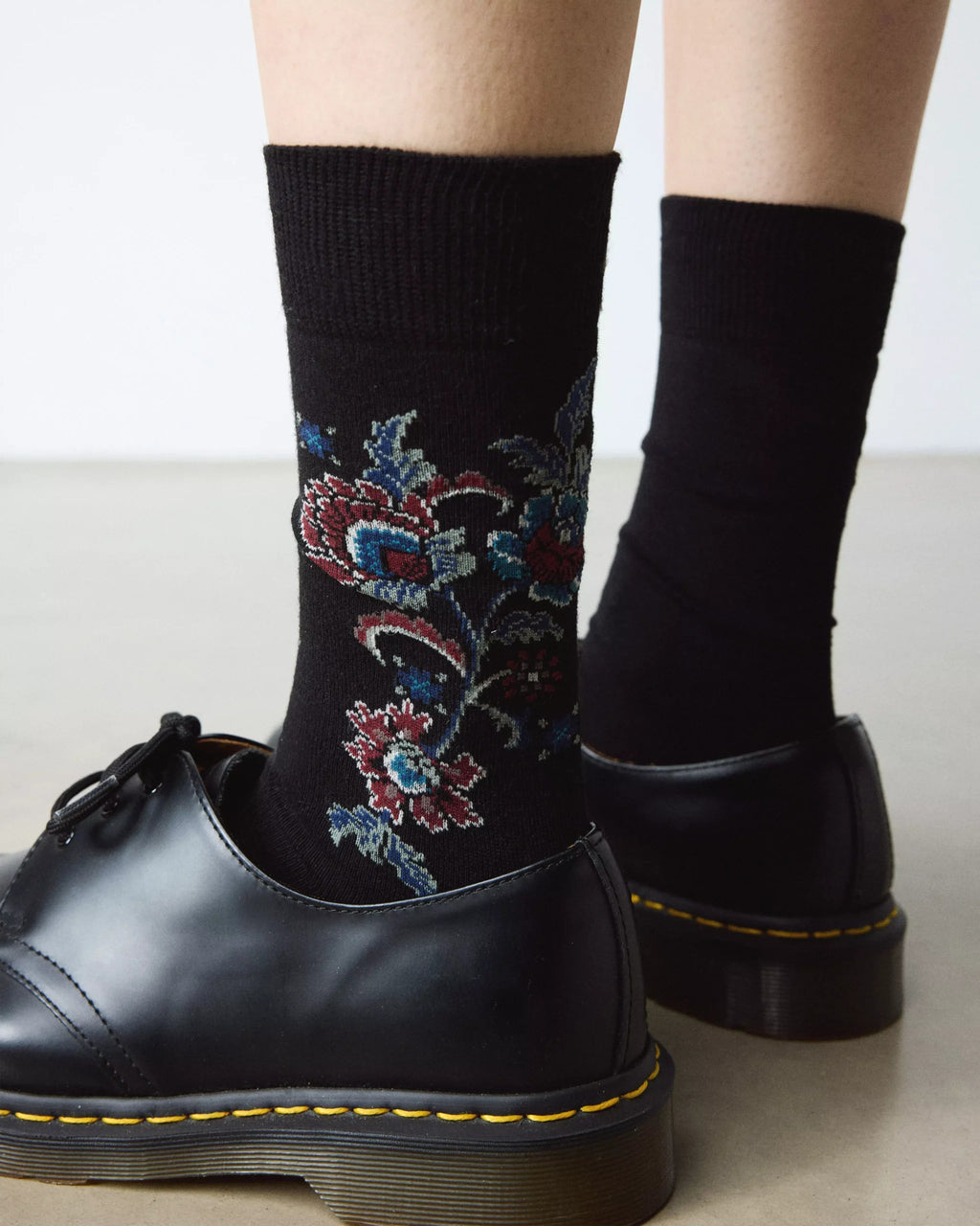 JACQUARD SOCK ORGANIC COTTON BLEND SOCKS