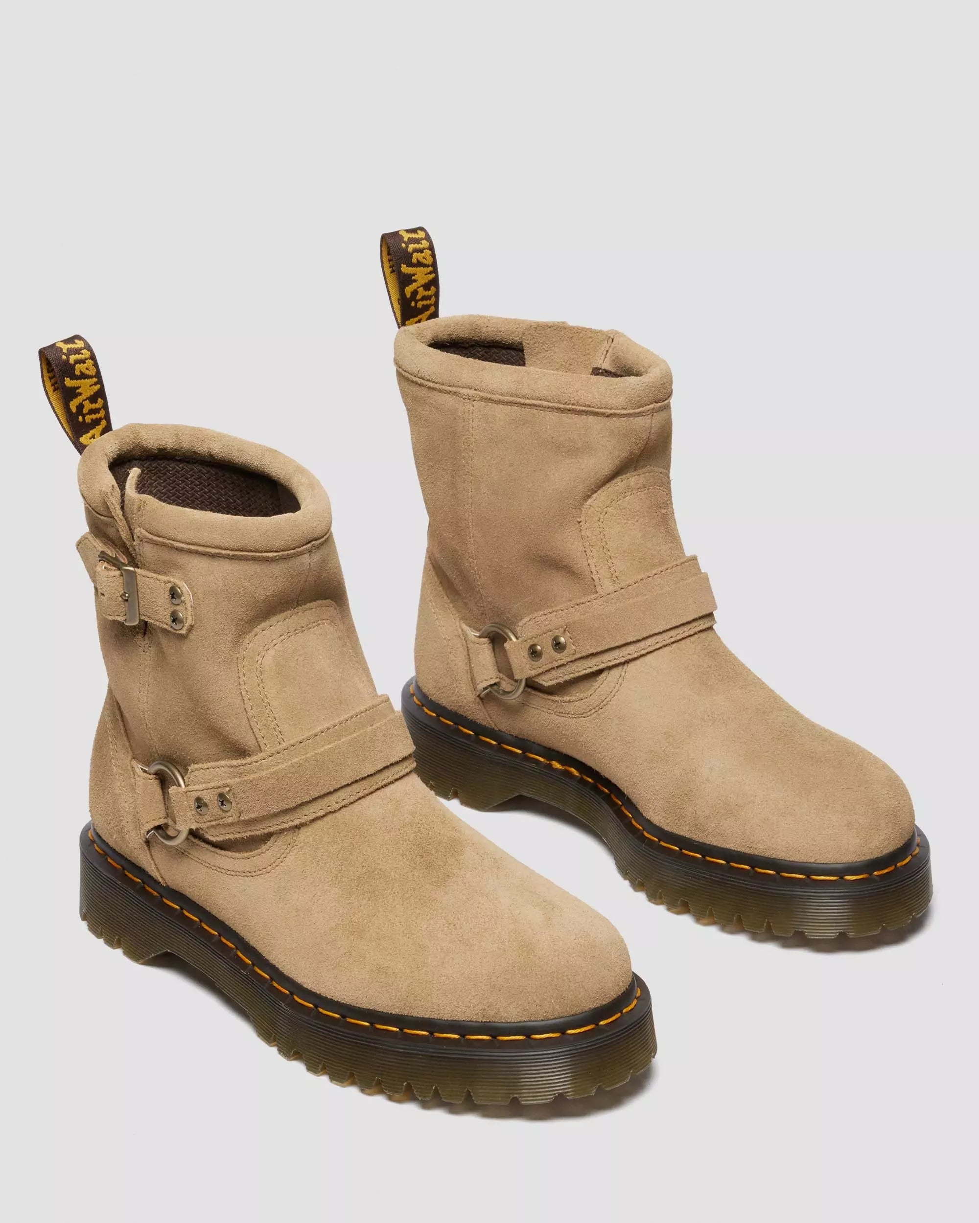 Anistone Harness Suede Biker Boots