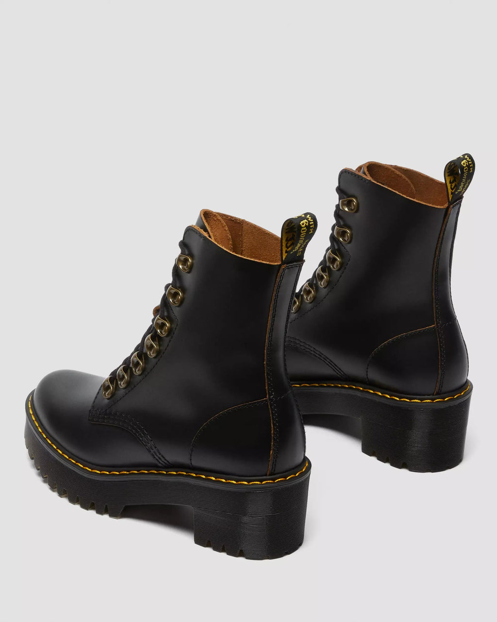 Leona Women's Vintage Smooth Leather Heeled Boots