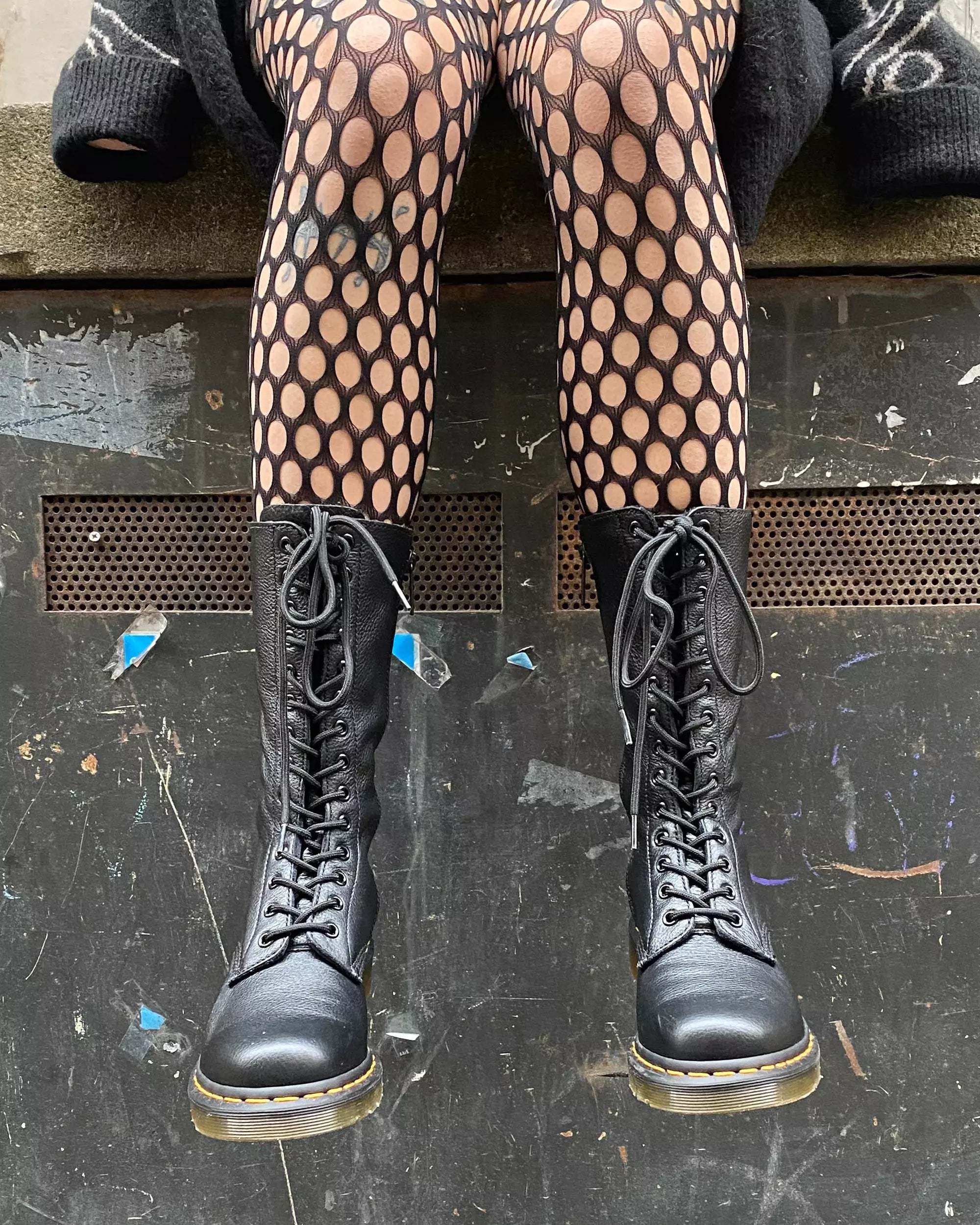 1B99 Virginia Leather Mid Calf Boots