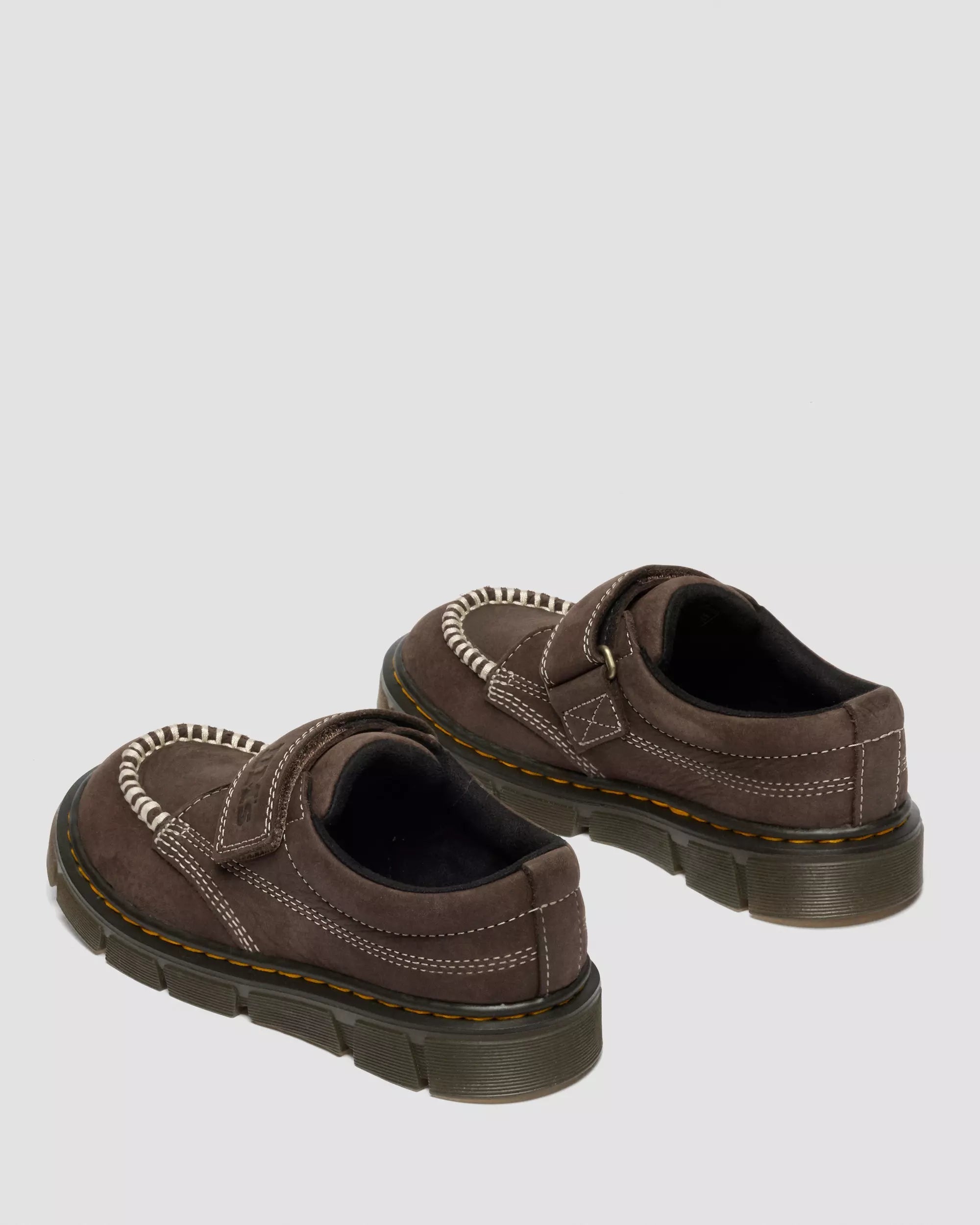 Junior Raffe Strap Tumbled Nubuck Moc Toe Shoes