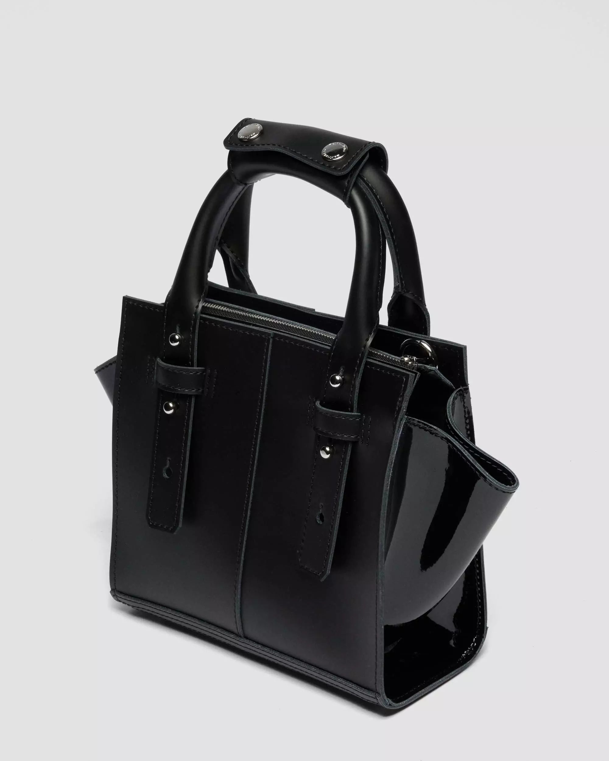 SMALL LEATHER TOTE BAG Kiev & Patent Lamper Leather Bag