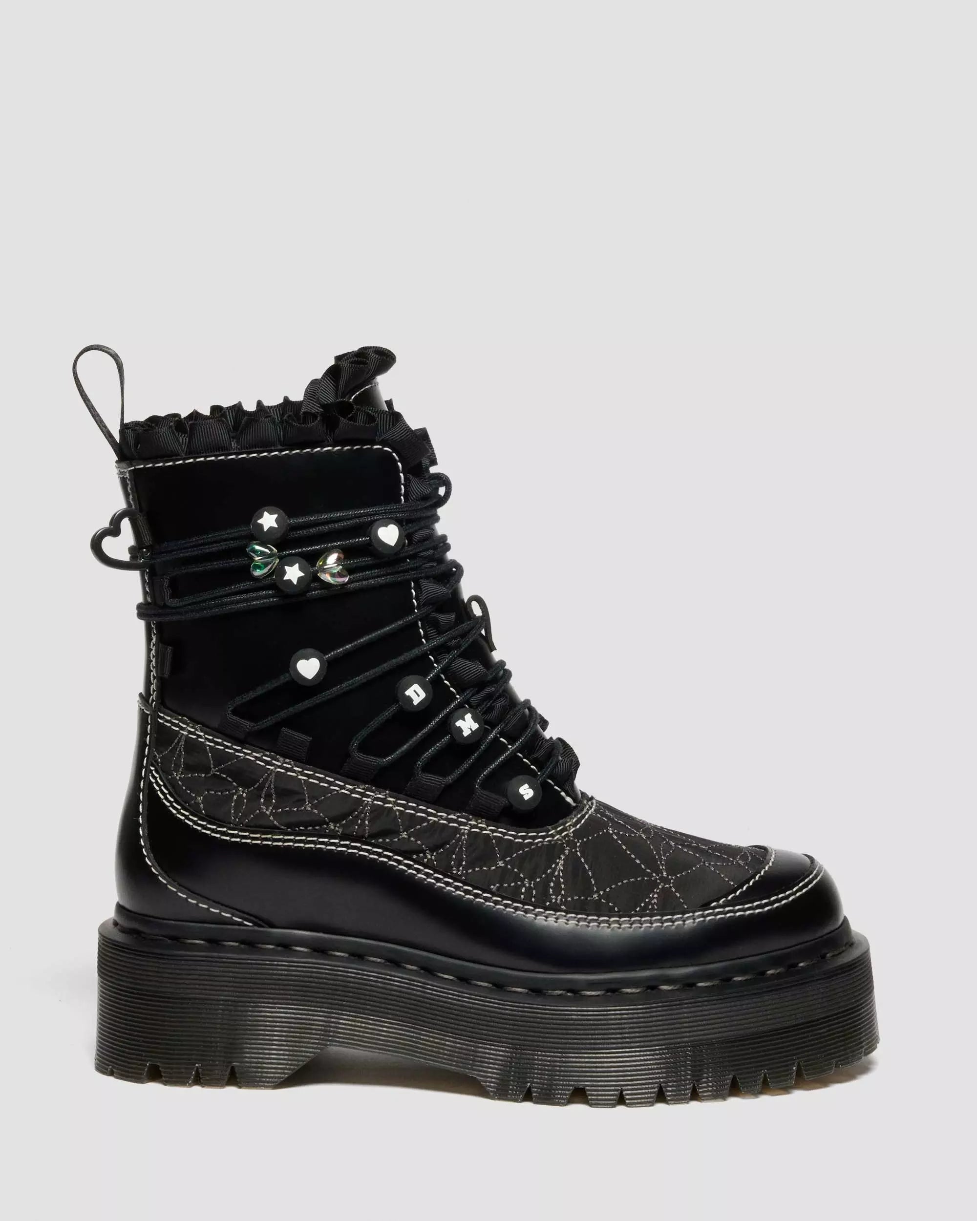 JADON FRILL Smooth Leather Platform Boots