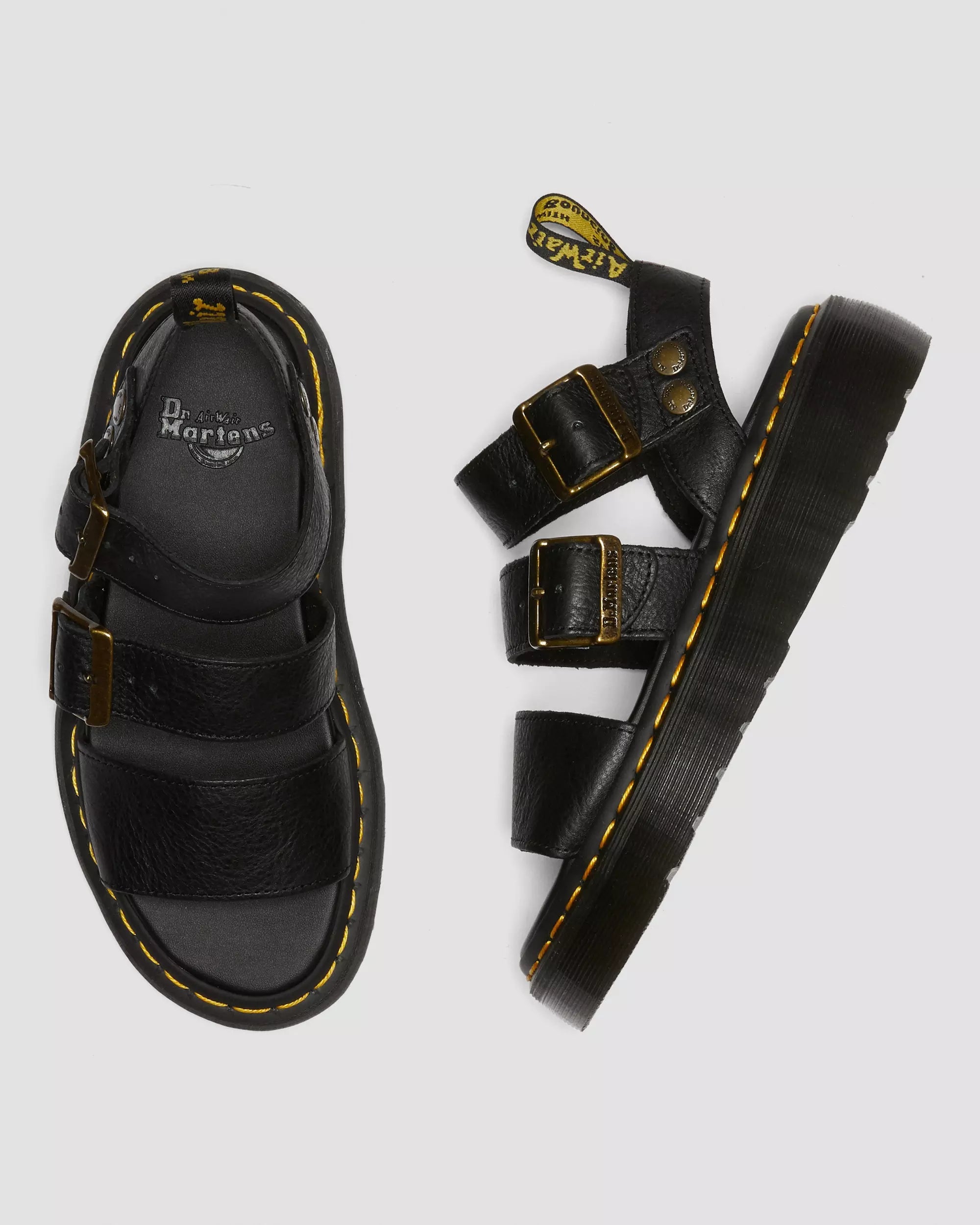 Gryphon Pisa Leather Platform Sandals