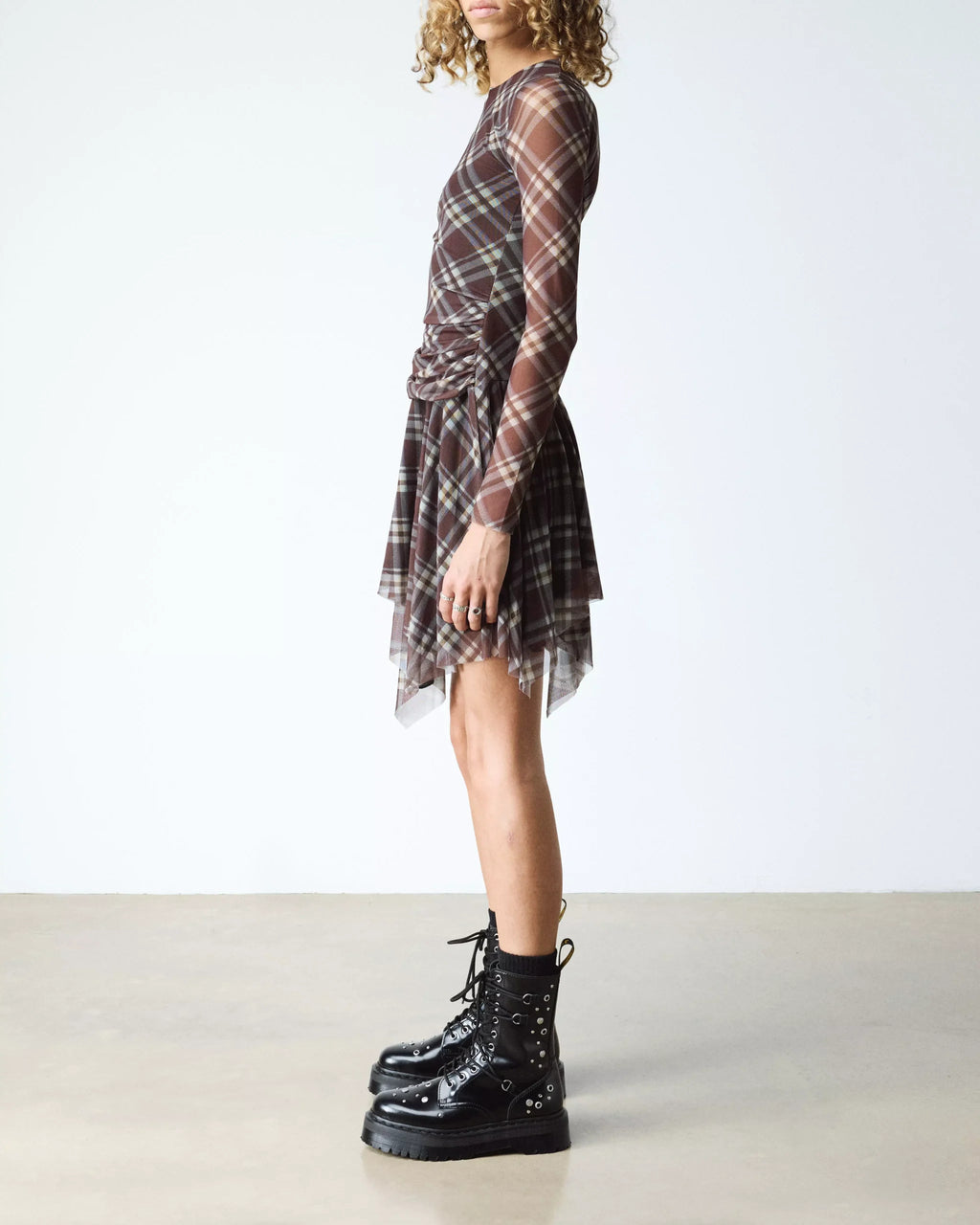 JADON HI Studded Buttero Leather Platform Boots