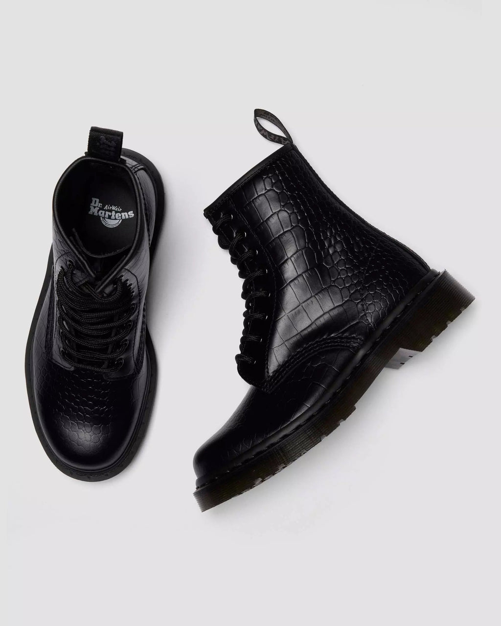 1460 CROCO Croc Emboss Leather Boots