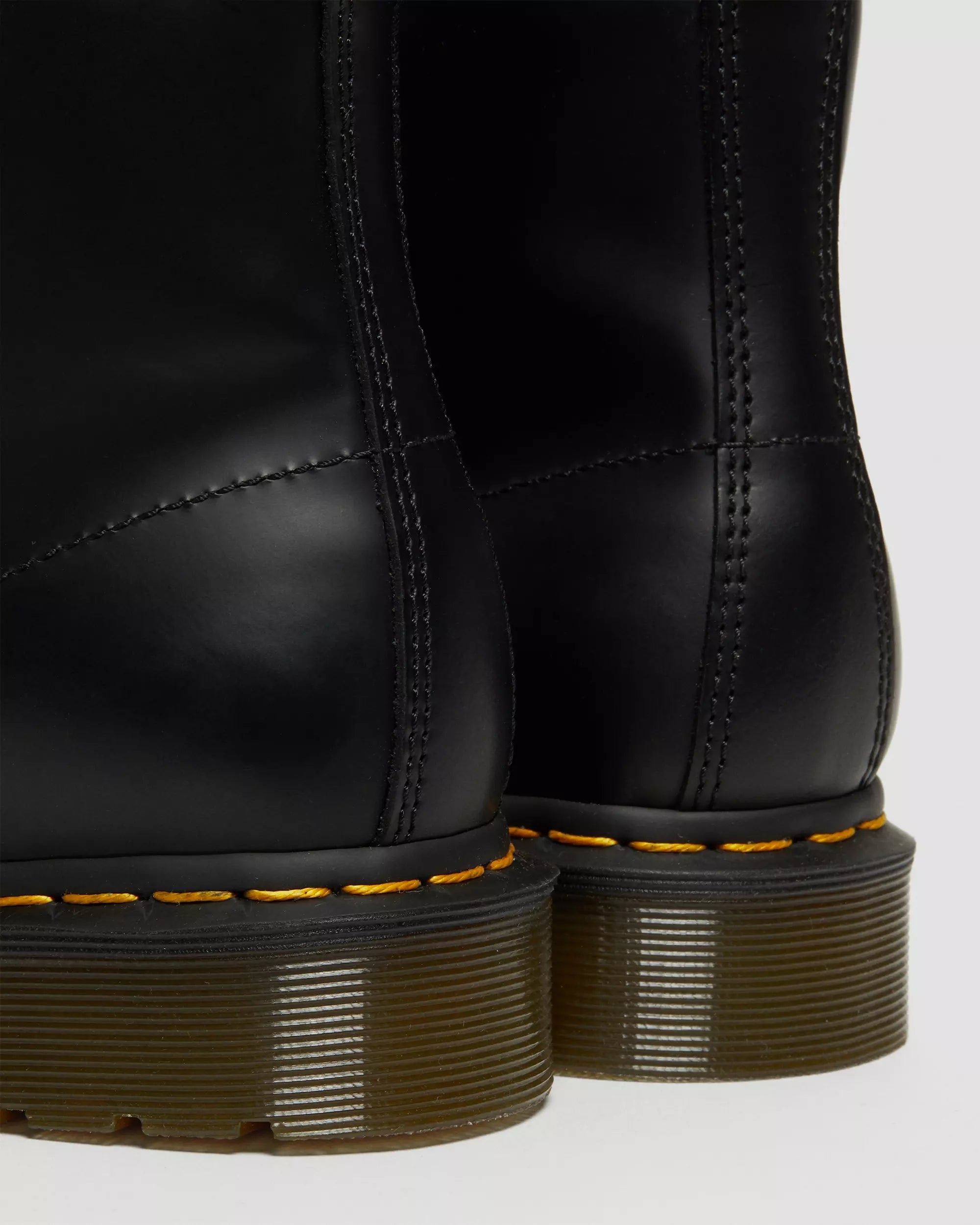 101 Yellow Stitch Smooth Leather Ankle Boots