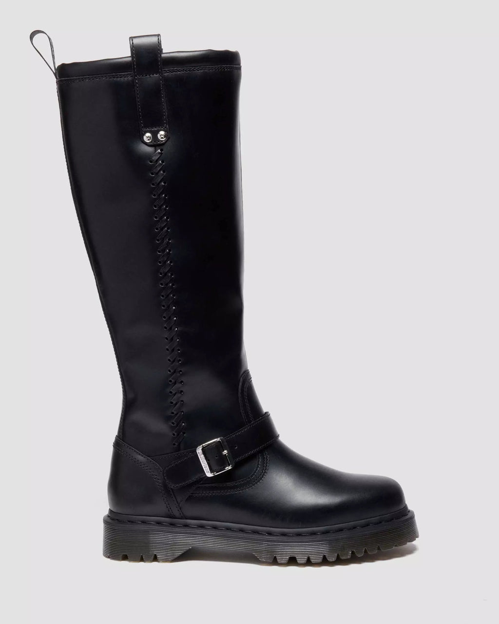 Anistone Knee High Orleans Leather Biker Boots