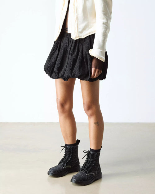 1460 FRILL Leather Lace Up Boots