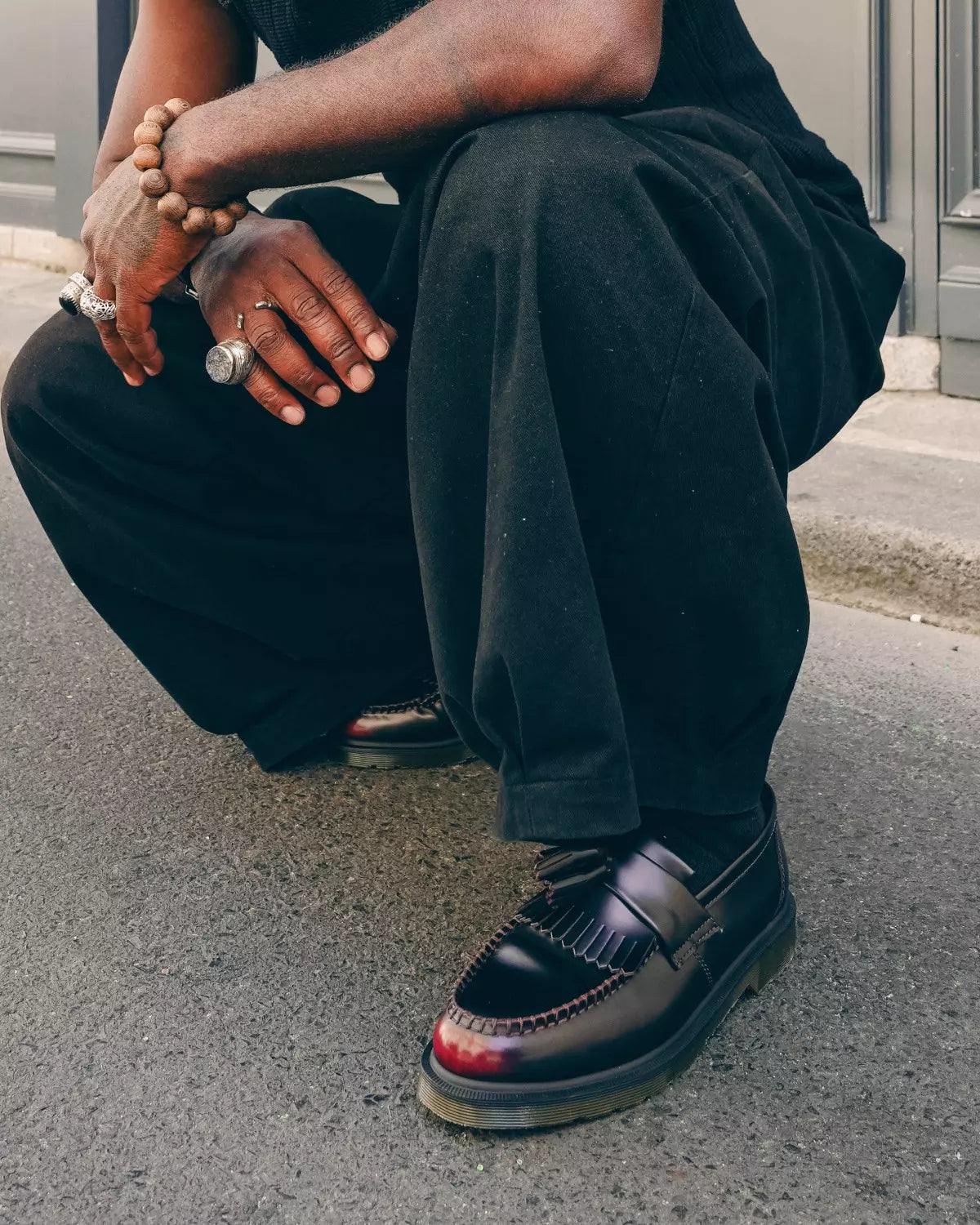 ADRIAN Arcadia Leather Tassel Loafers