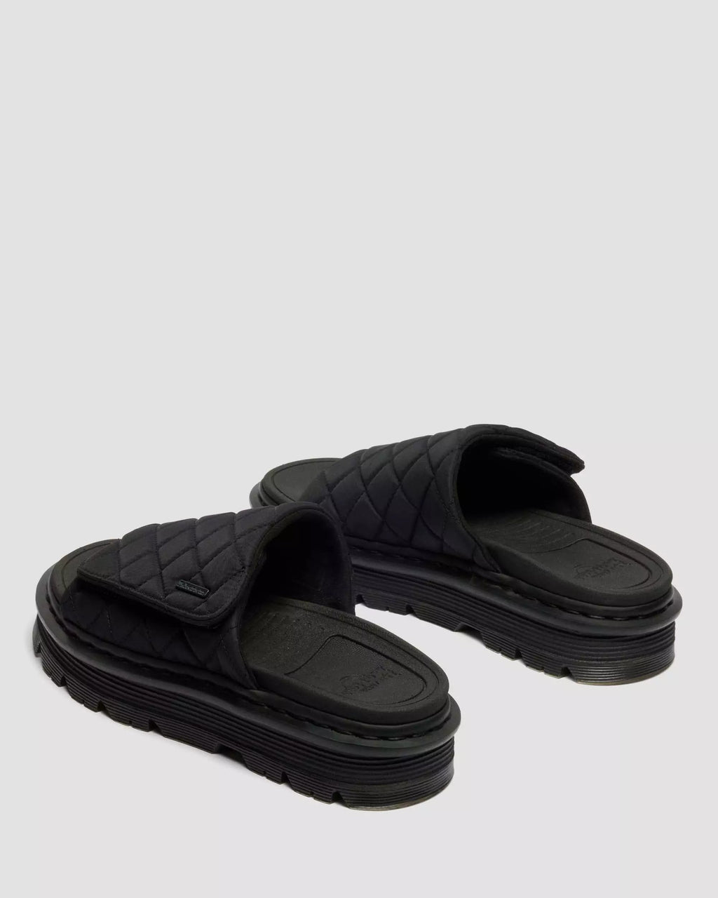 Zebzag Slides Quilted Canvas Strap Platform Slides