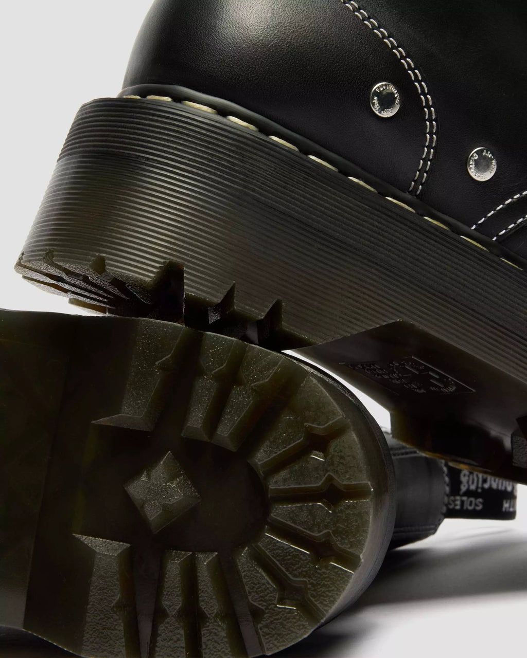 Jadon Monochrome Sendal Leather Platform Boots