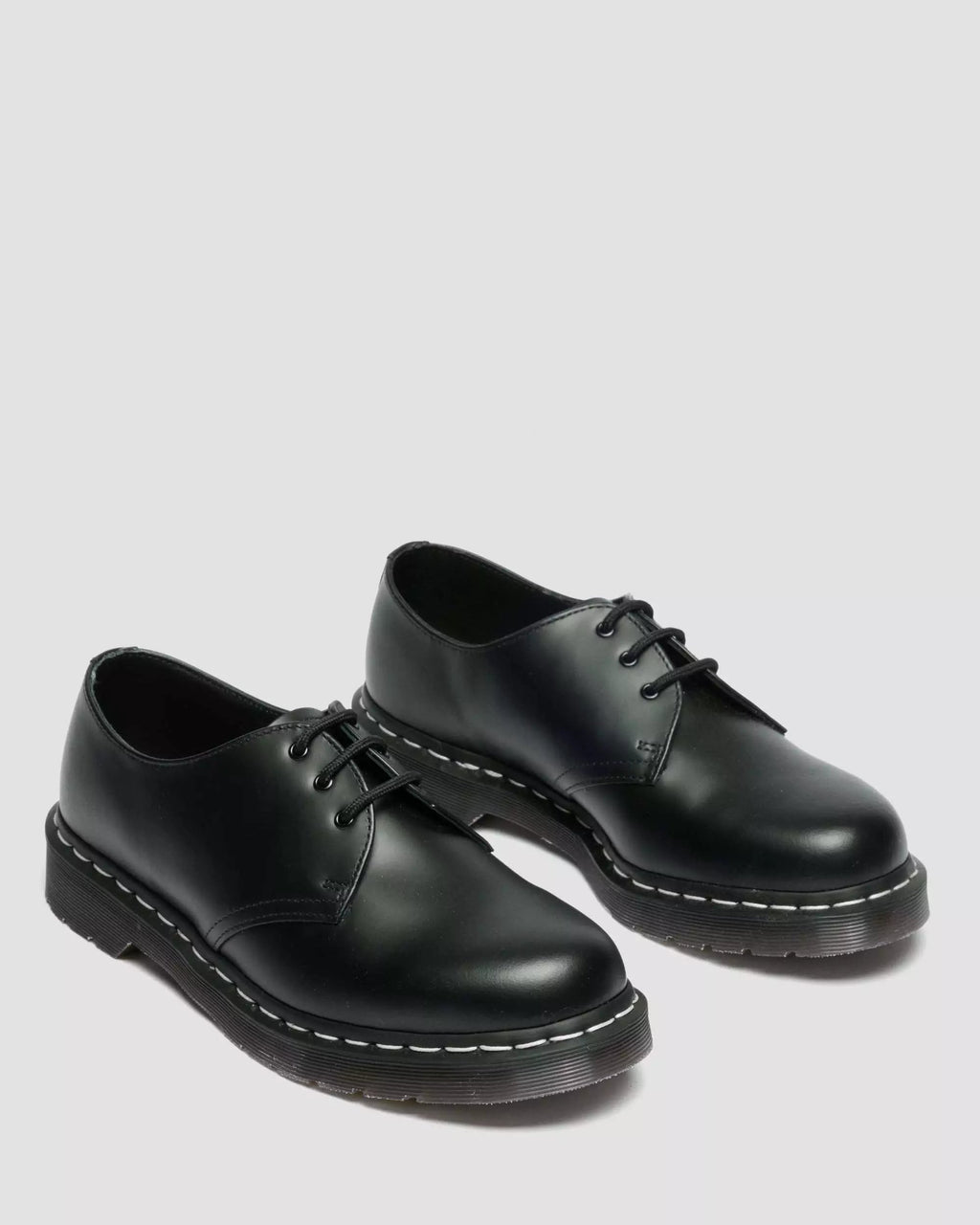 1461 White Stitch Smooth Leather Lace Up Shoes
