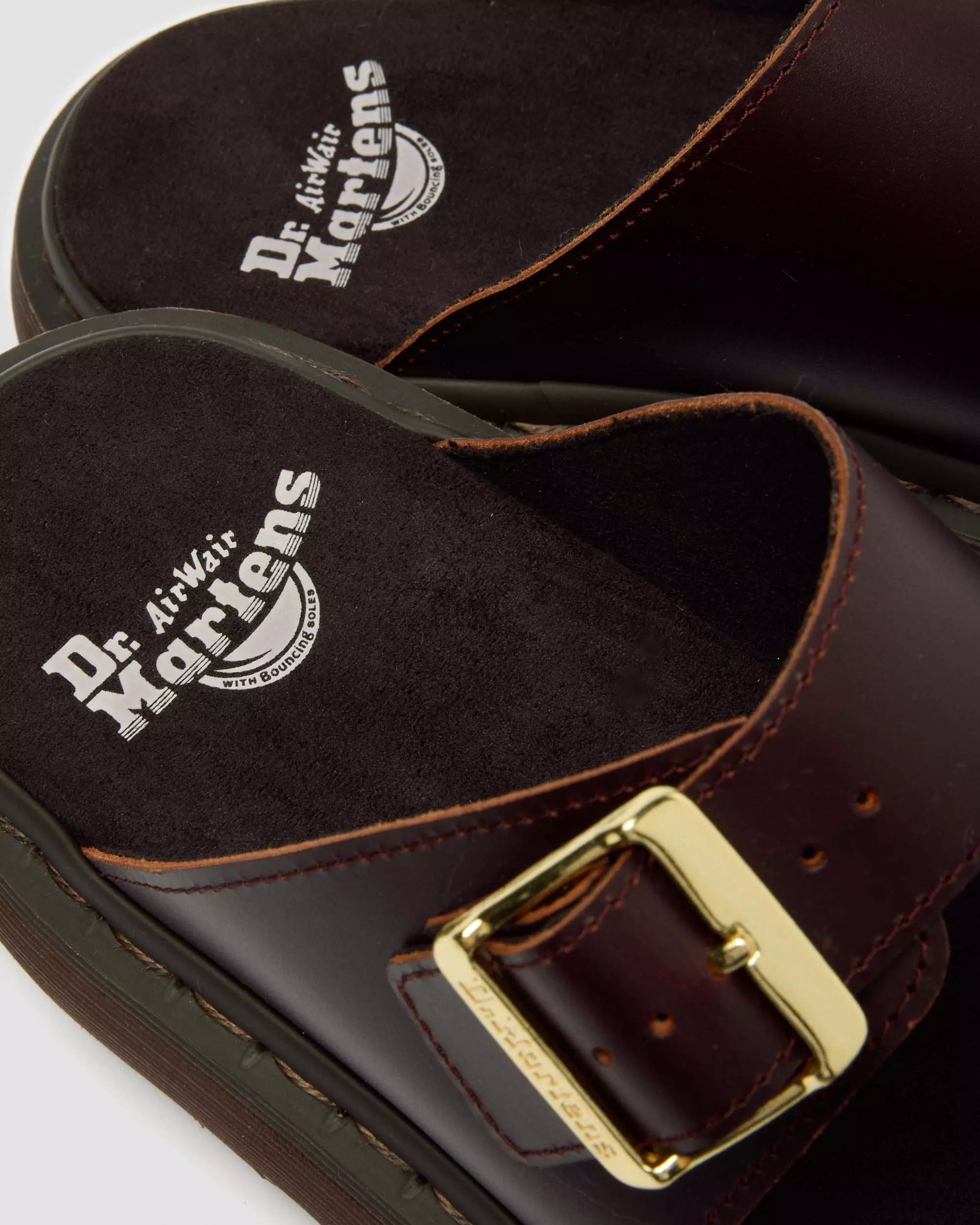 Josef Two Strap Atlas Leather Sandals