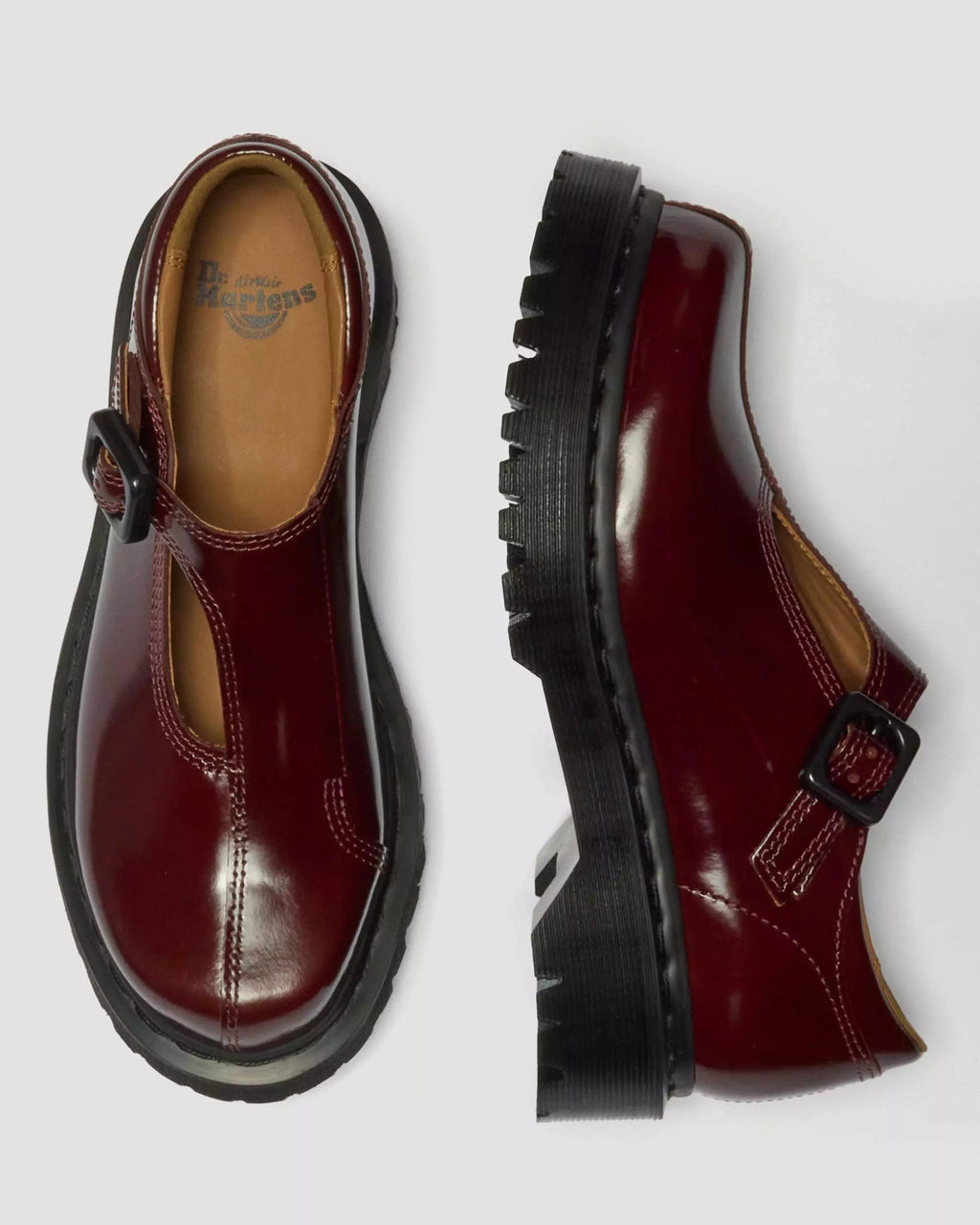 Rejena Mary Jane Lacquered Leather Shoes