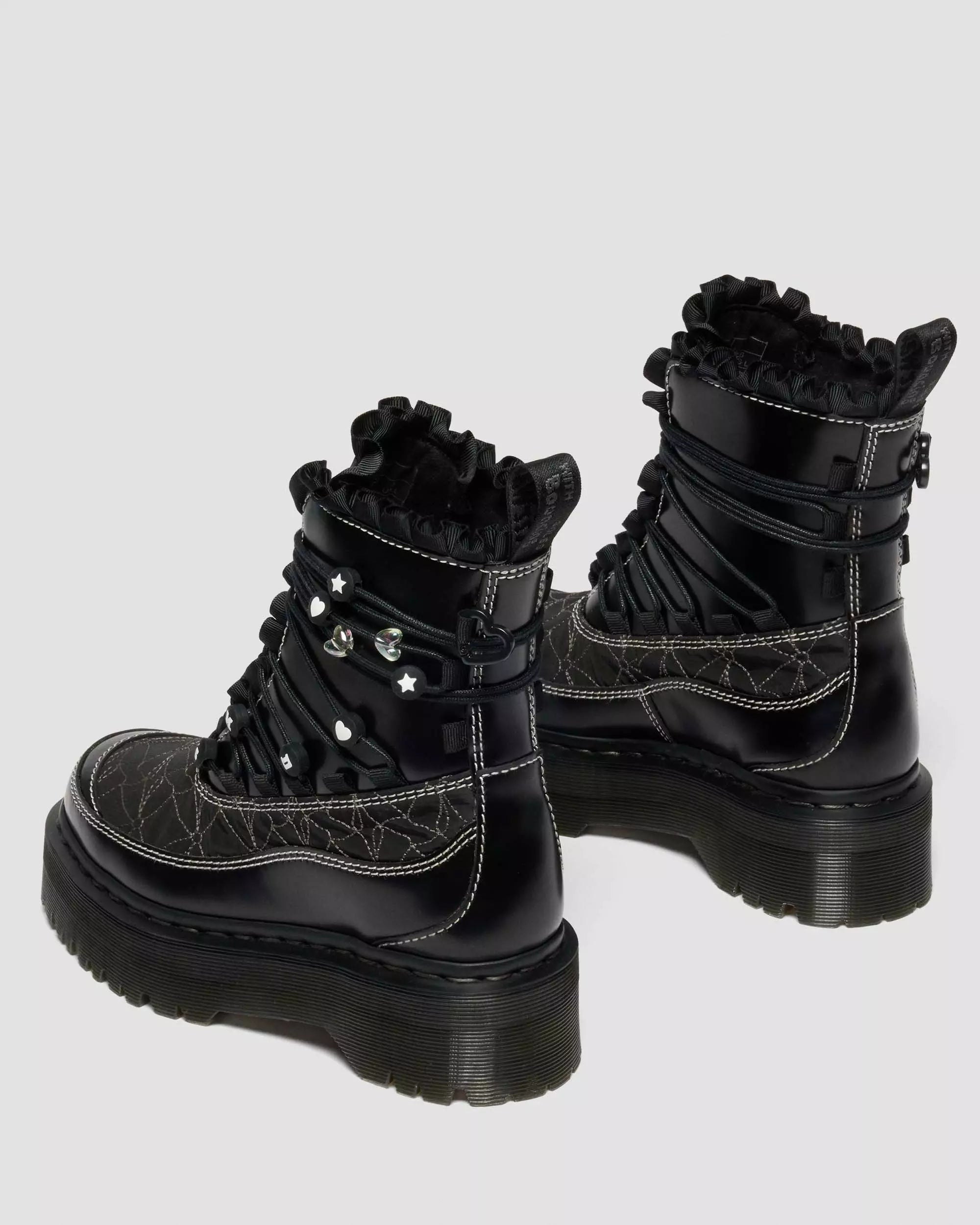 JADON FRILL Smooth Leather Platform Boots