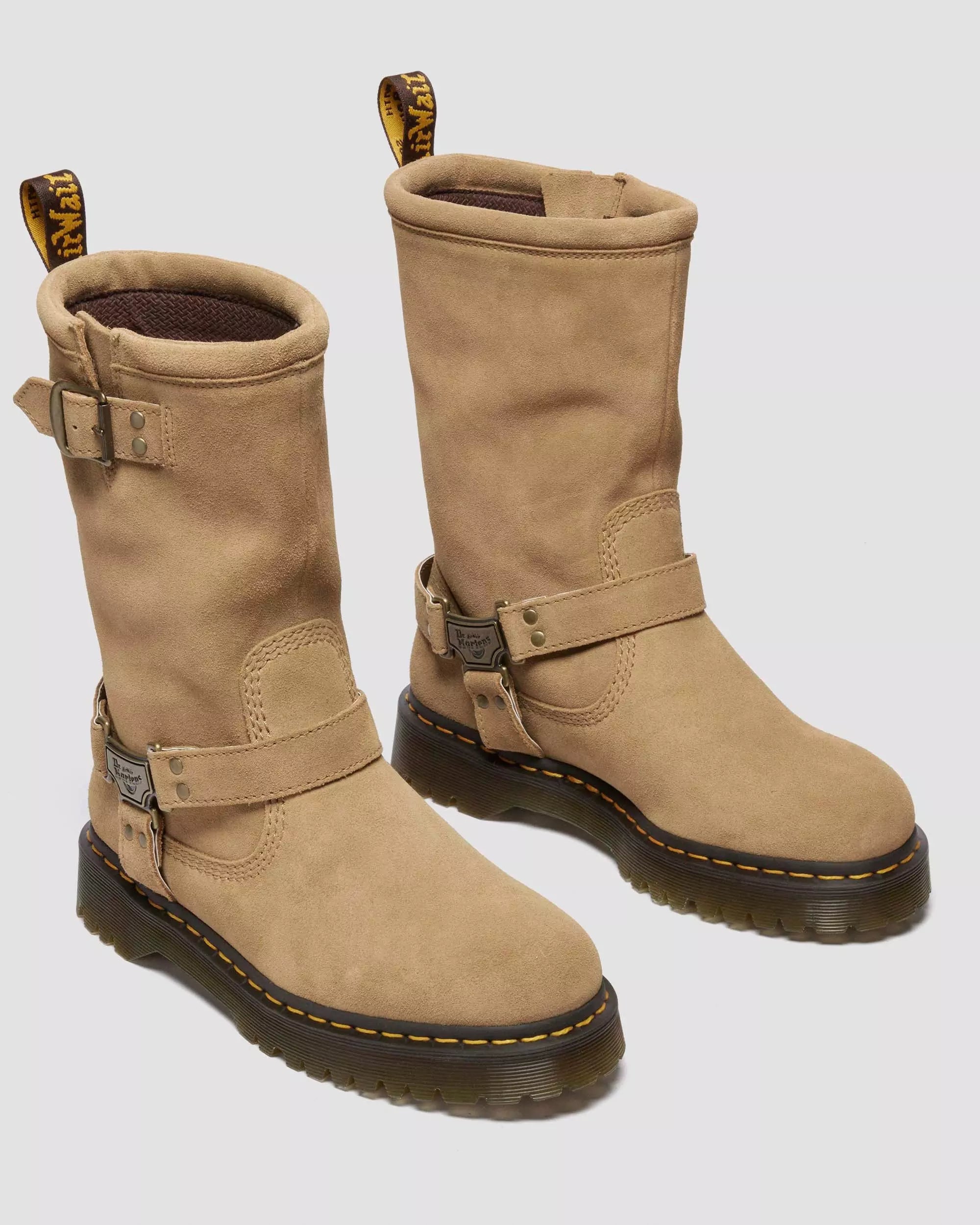 Anistone Hi Suede Biker Boots Suede Biker Boots