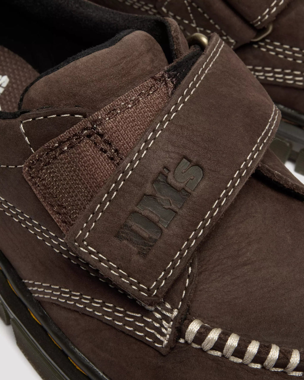 Junior Raffe Strap Tumbled Nubuck Moc Toe Shoes
