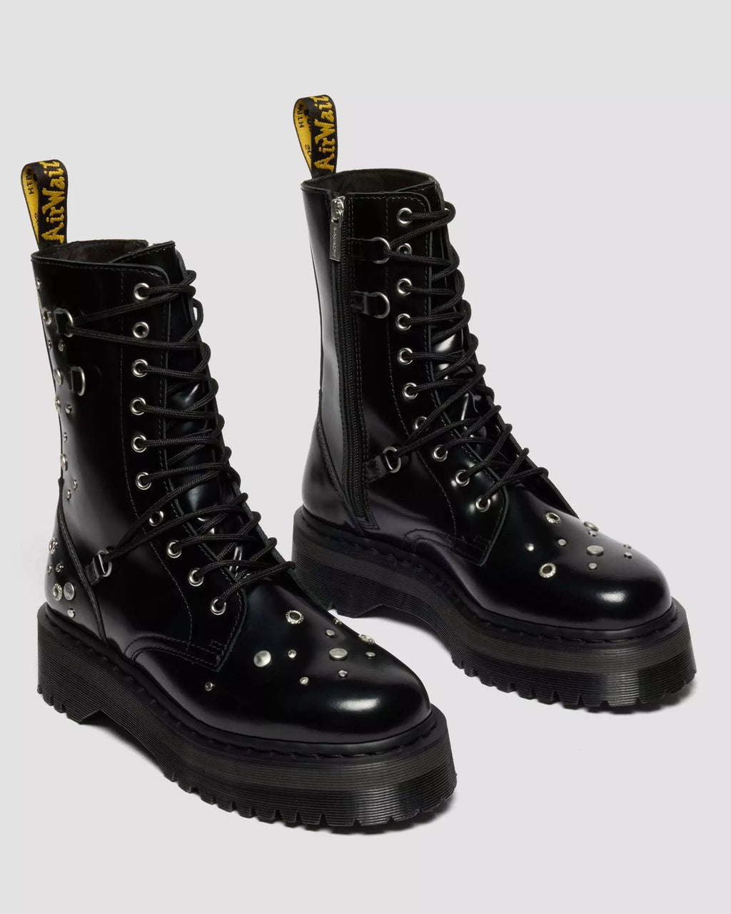 JADON HI Studded Buttero Leather Platform Boots