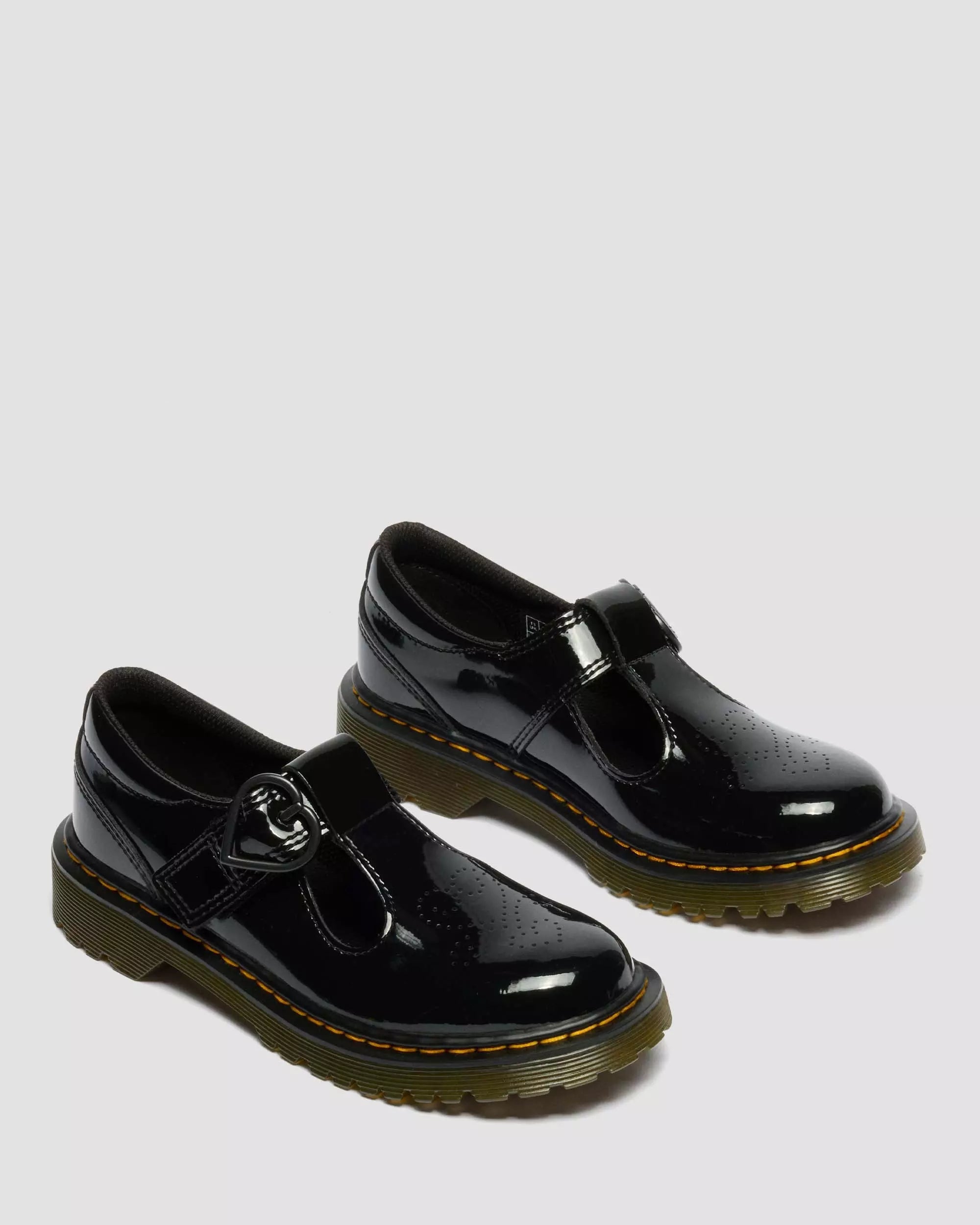 JUNIOR POLLEY II Heart Patent Leather Shoes