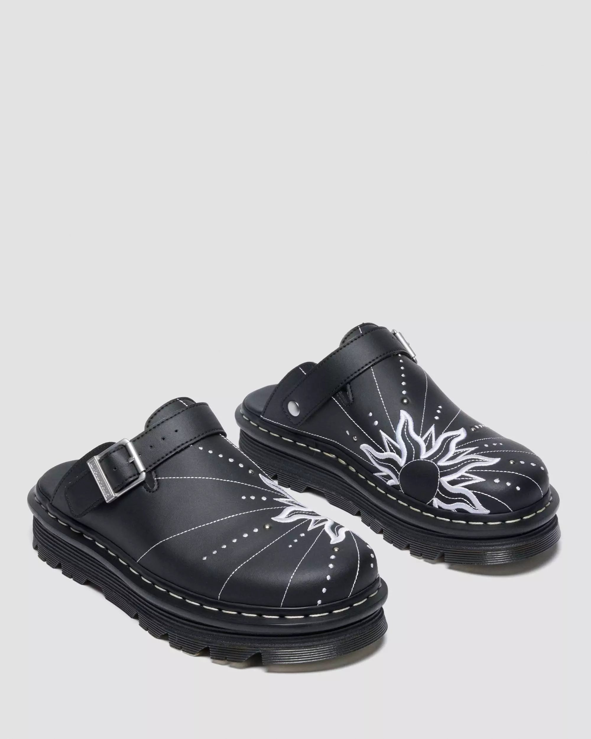 ZEBZAG MULE SOLAR FLARE Reclaimed Leather Slip On Mules