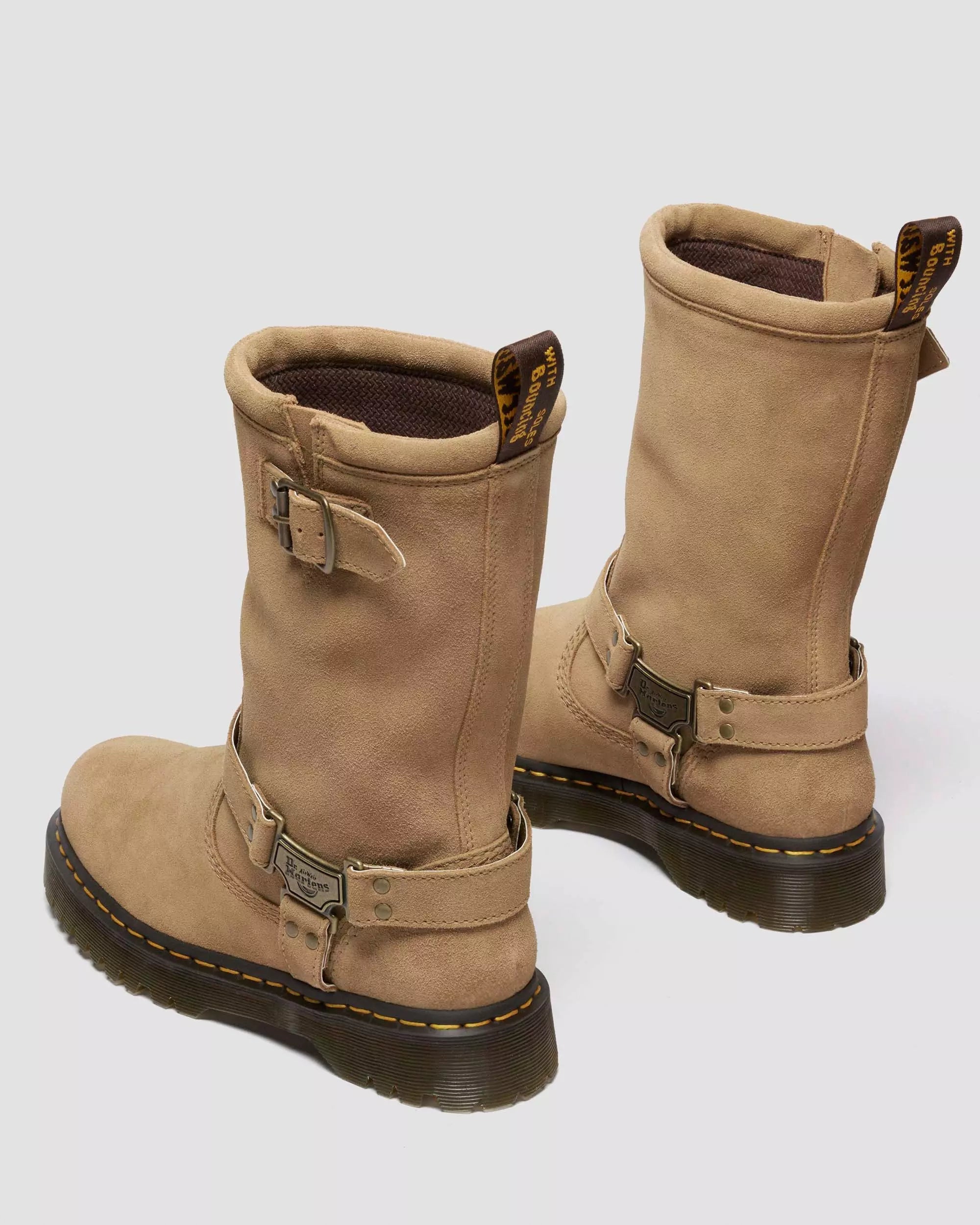 Anistone Hi Suede Biker Boots Suede Biker Boots