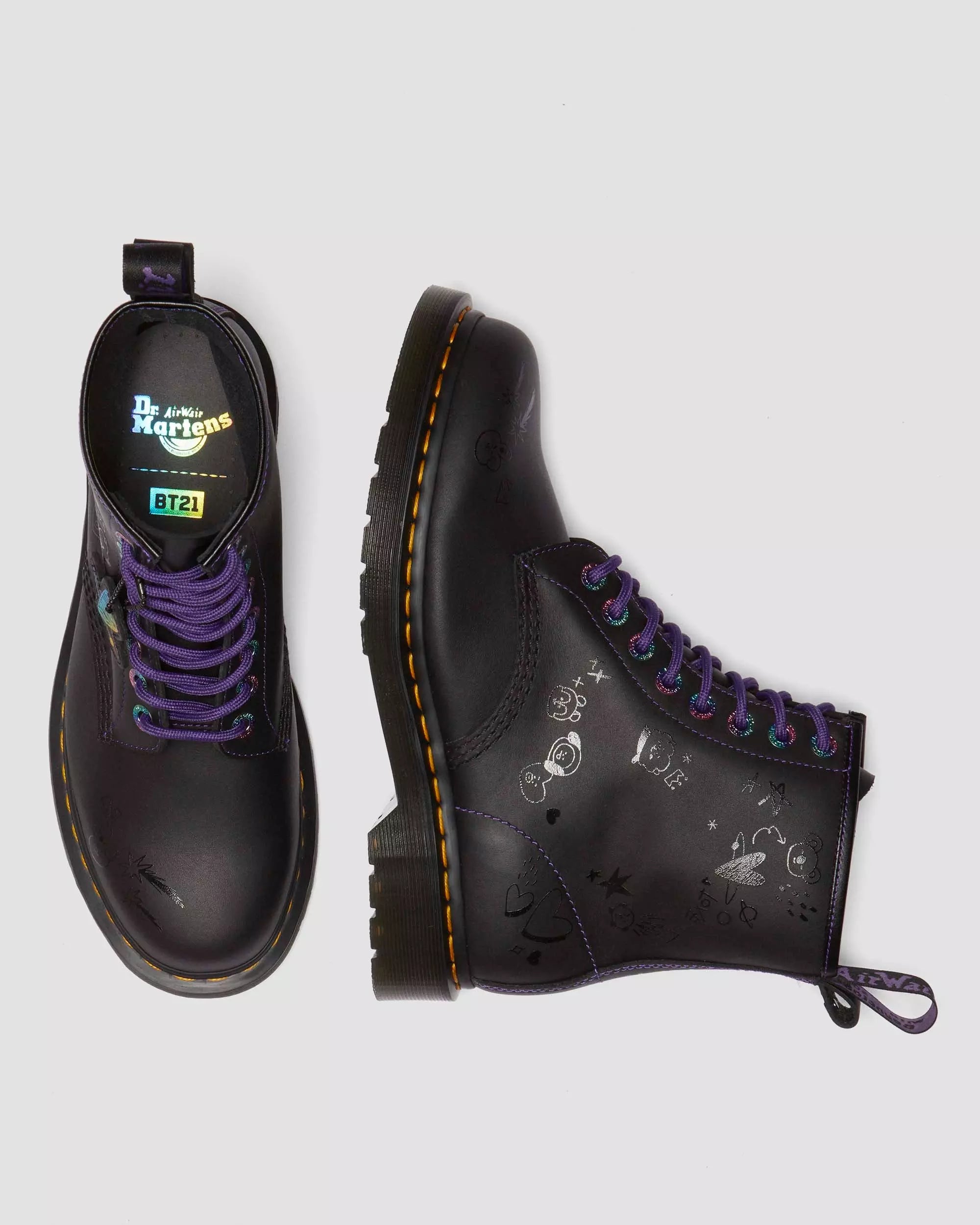 1460 x BT21 Leather Lace Up Boots
