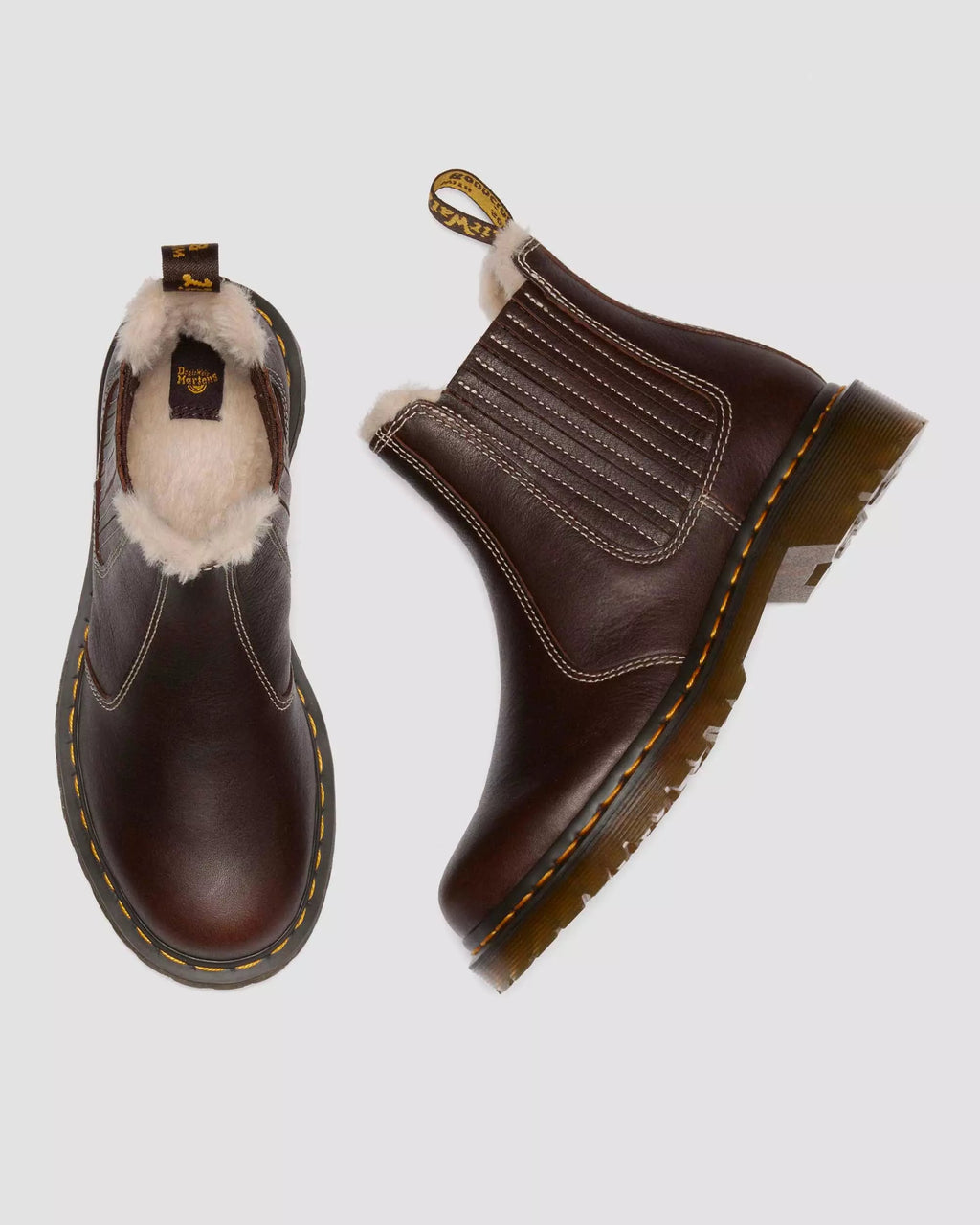 2976 Leonore II Faux Fur Lined Grizzly Leather Chelsea Boots
