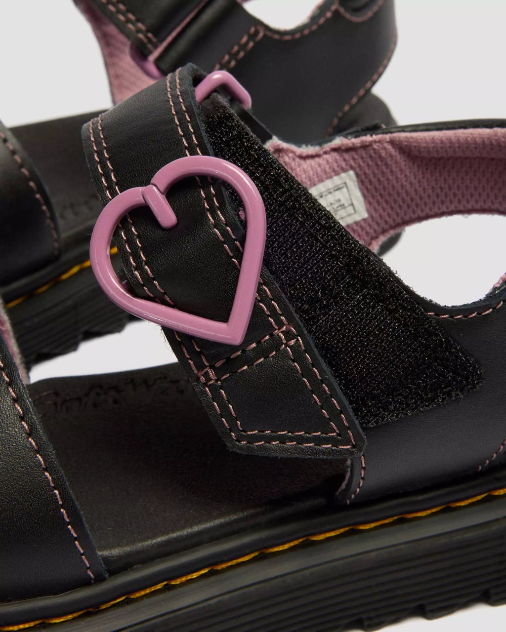Junior Marlowe II Glitter Heart Leather Strap Shoes