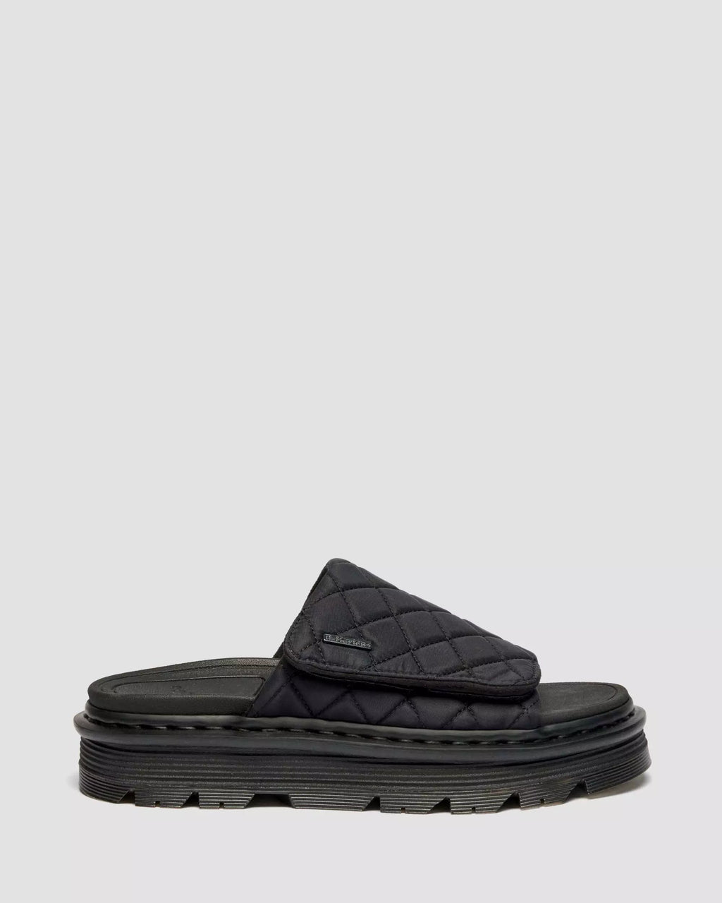 Zebzag Slides Quilted Canvas Strap Platform Slides